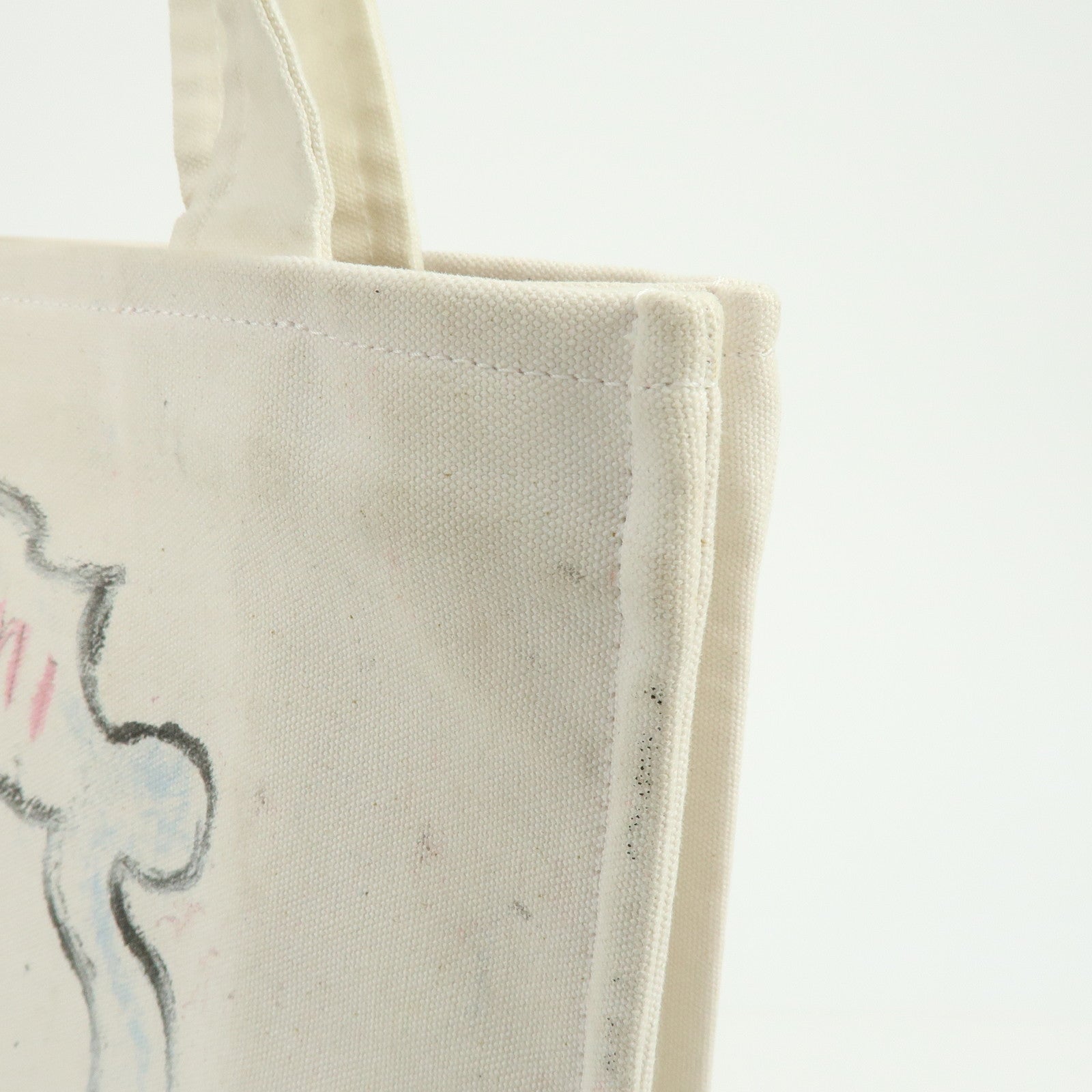 CHANEL Cruise Line Miami Canvas Tote Bag Shoulder Bag White A46069
