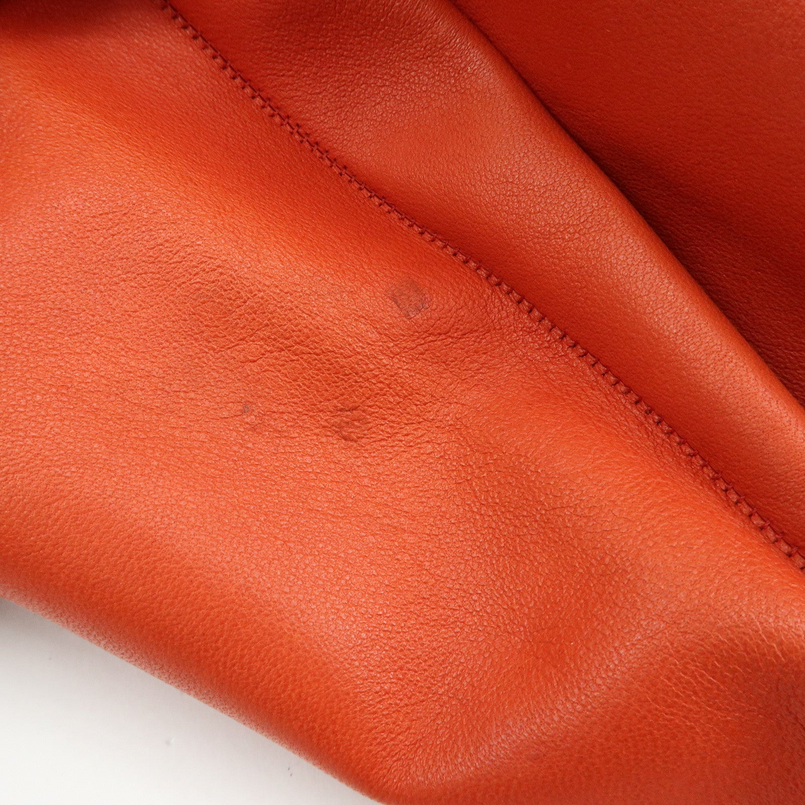 THE ROW Small Bindle Cowhide Leather Hand Bag Orange W1682L628
