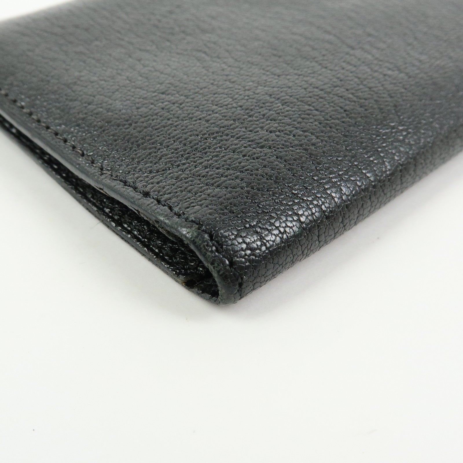 HERMES Bﾃｩarn Classic Chevre Long Wallet □I Stamped Black