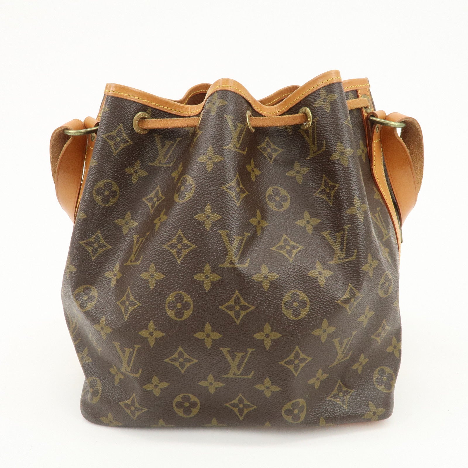 Louis Vuitton Monogram Petit Noe Shoulder Bag Brown M42226