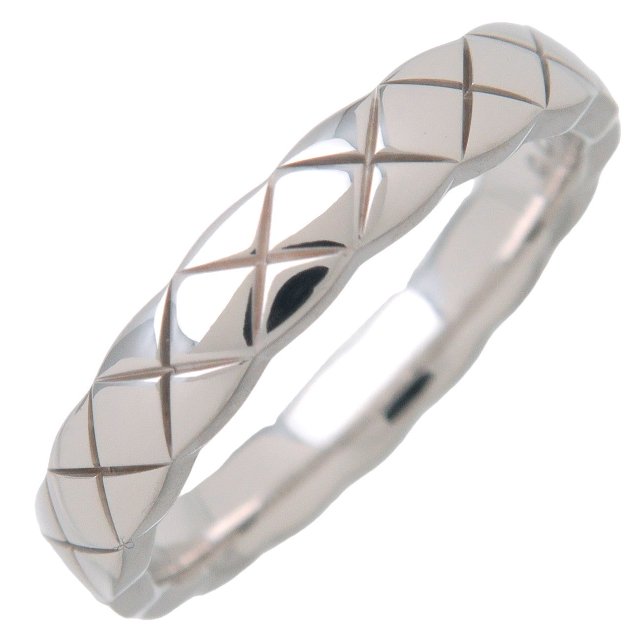 CHANEL COCO Crush Ring K18WG 750WG White Gold #47 US4-4.5 EU47