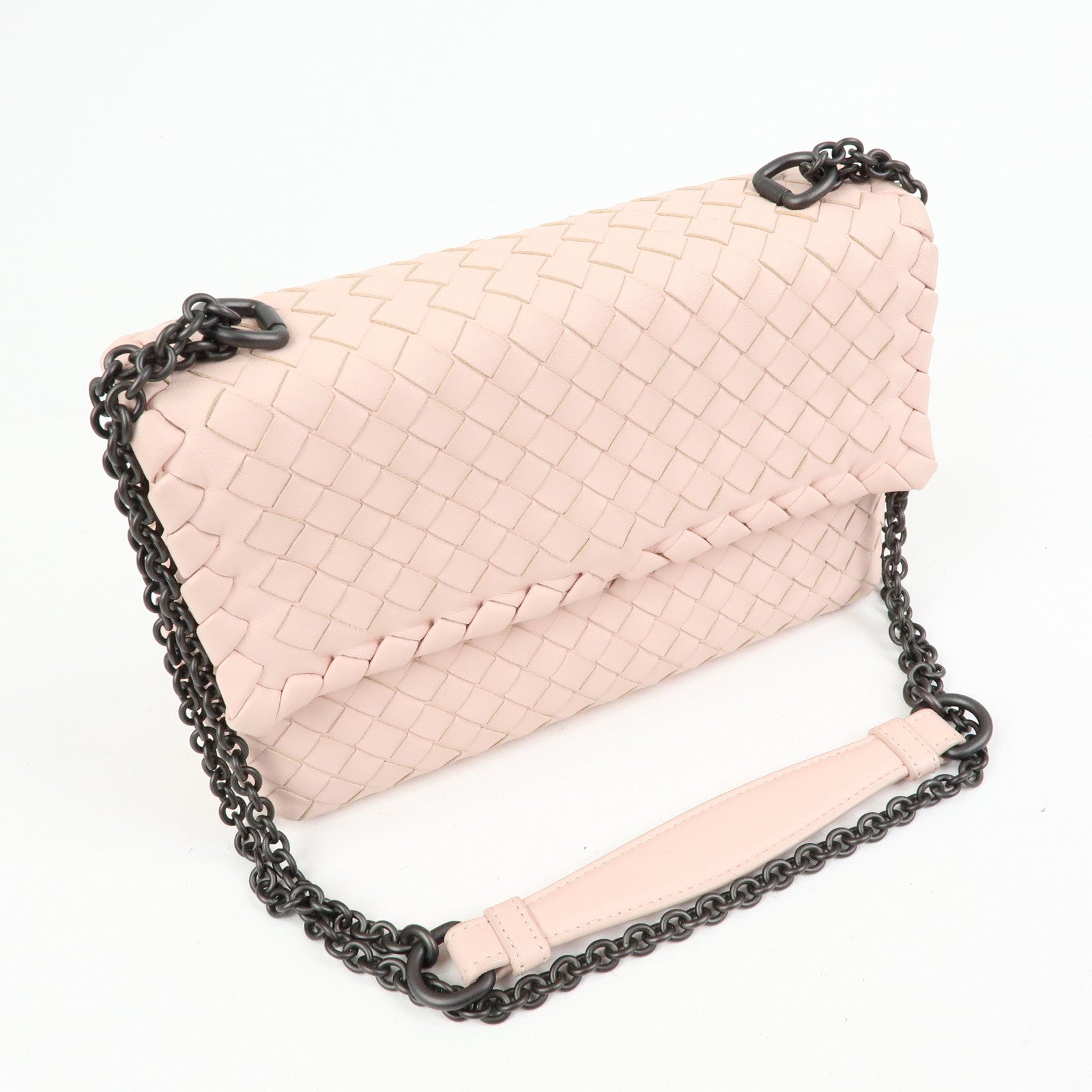 BOTTEGA VENETA Intrecciato Leather Chain Shoulder Bag BO5179432F