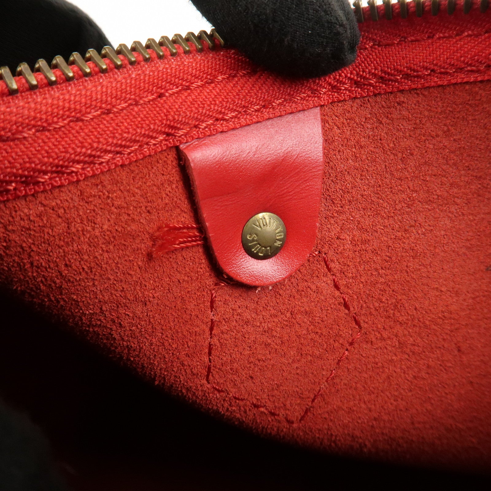 Louis Vuitton Epi Leather Speedy 30 Boston Bag Castilian Red M41526