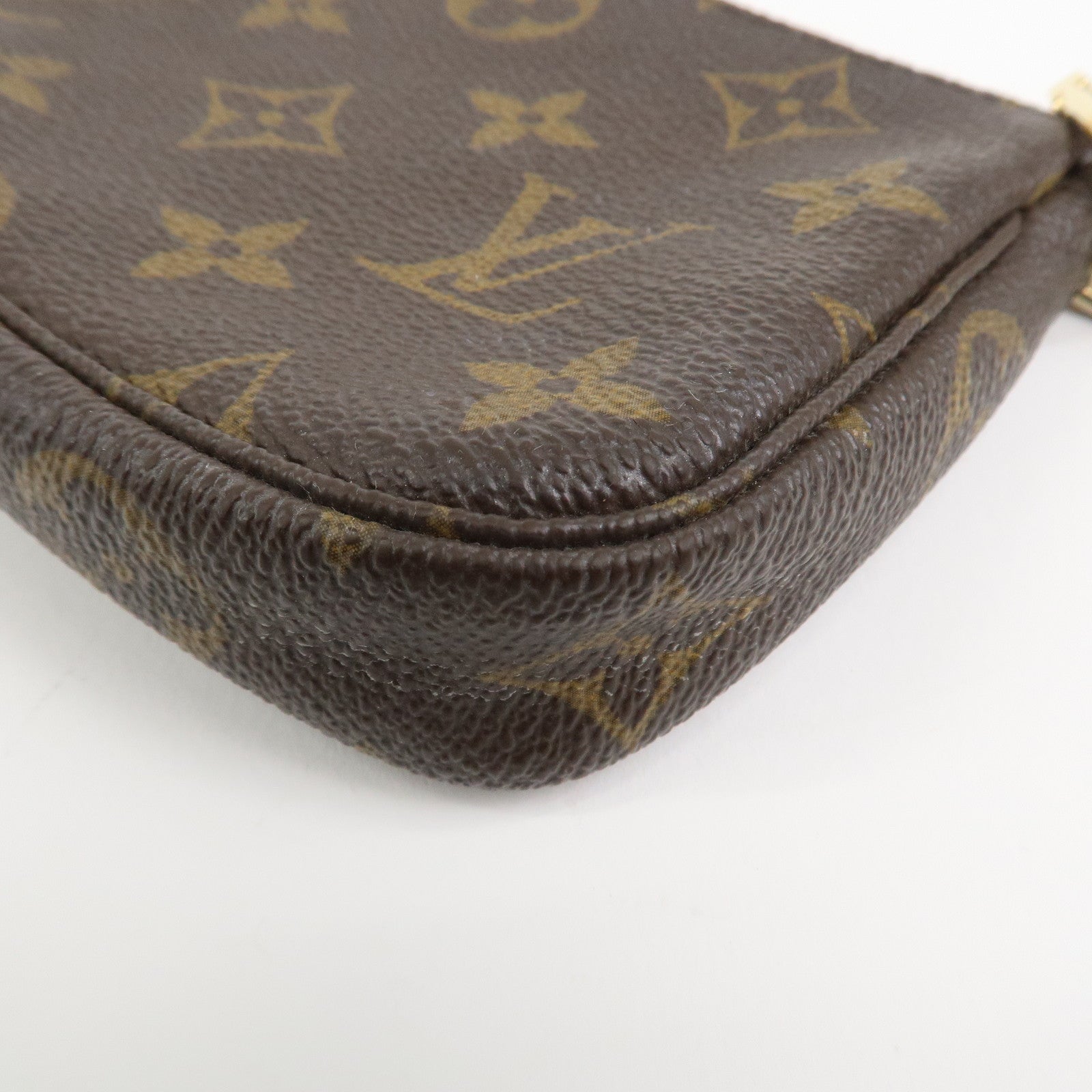 Louis Vuitton Monogram Mini Pochette Accessoires Hand Bag M58009