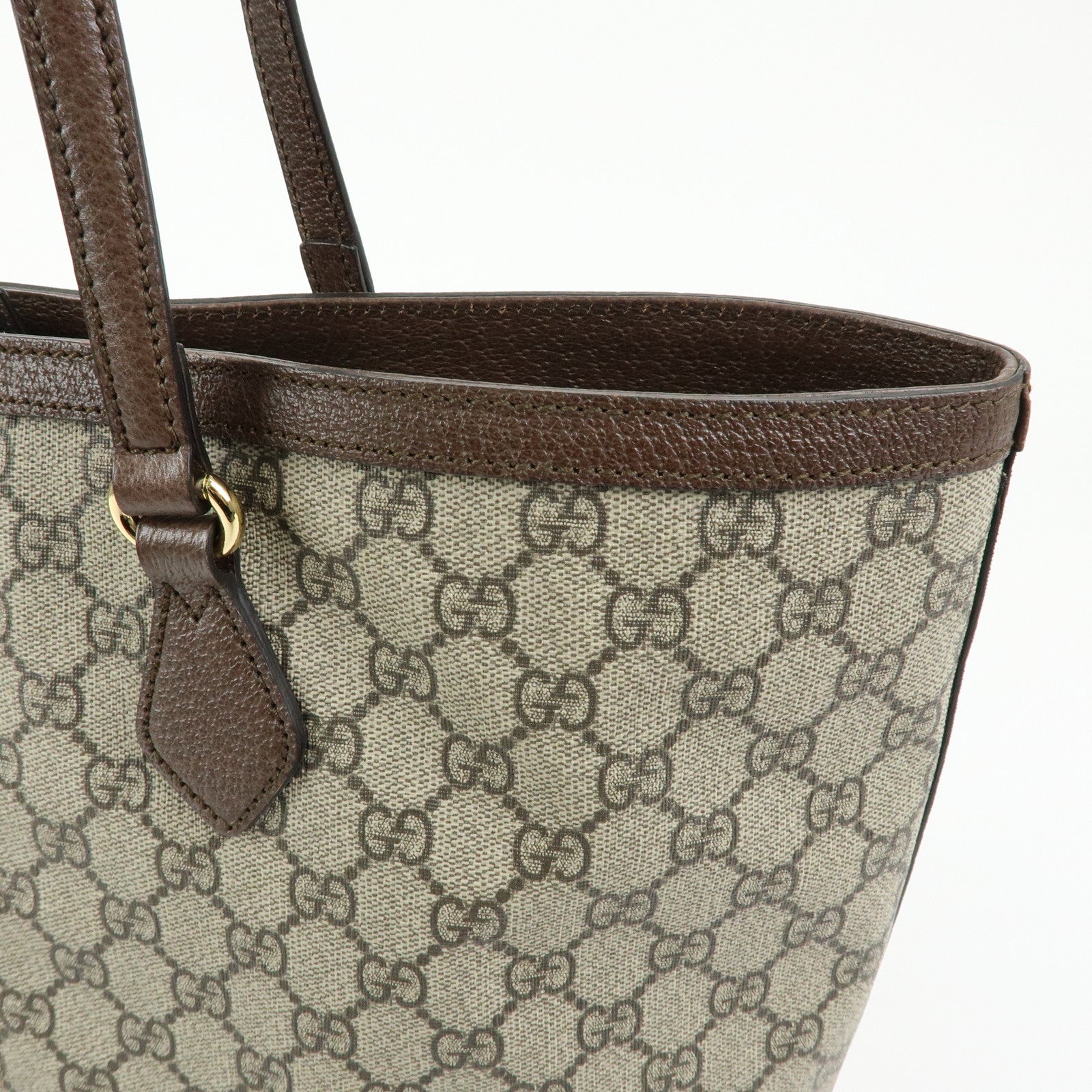 GUCCI Ophidia Sherry GG Supreme Leather Medium Tote Bag 631685