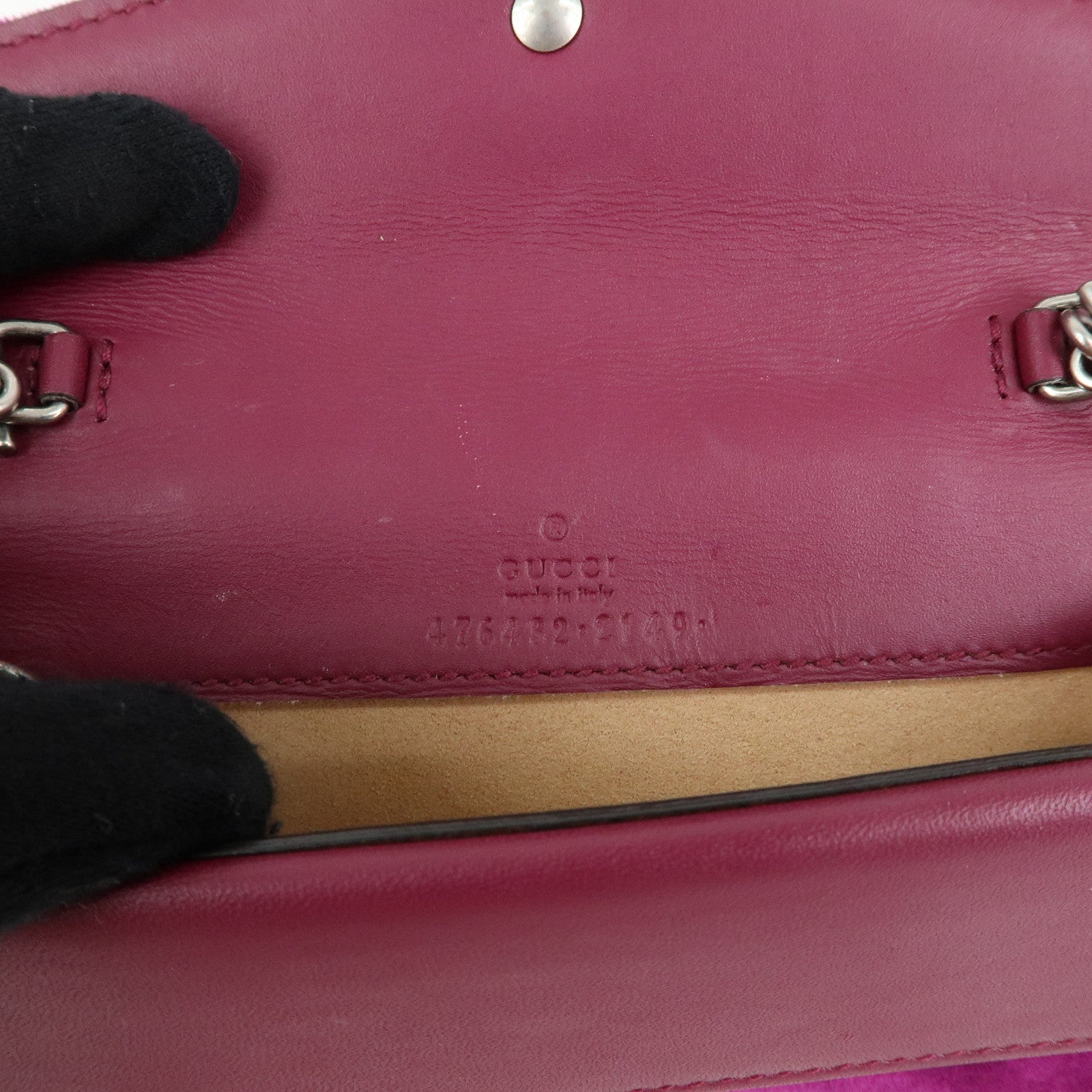 GUCCI Dionysus Super Mini Bag Velvet Chain Shoulder Bag 476432