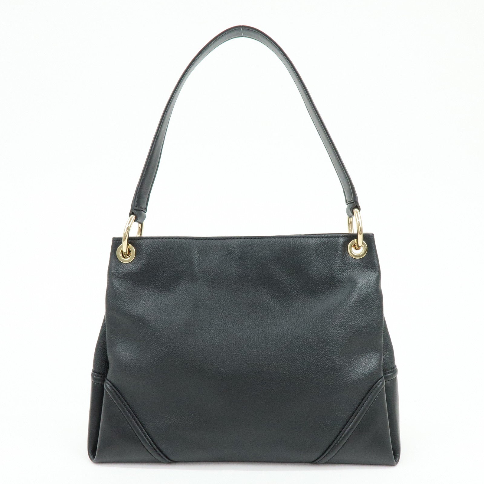 MICHAEL KORS Nicole Leather Shoulder Bag Tote Bag Black
