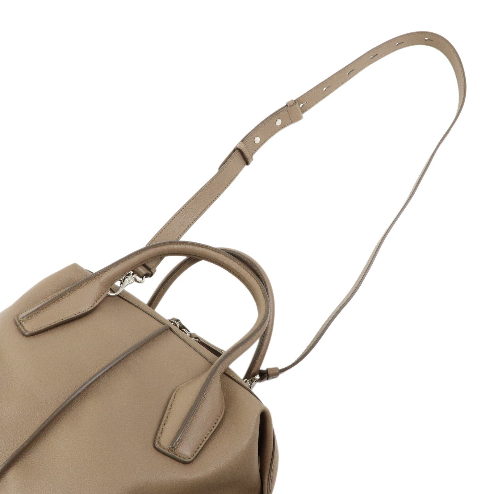 TOD'S D-Styling Leather 2Way Bag Hand Bag Shoulder Bag Brown