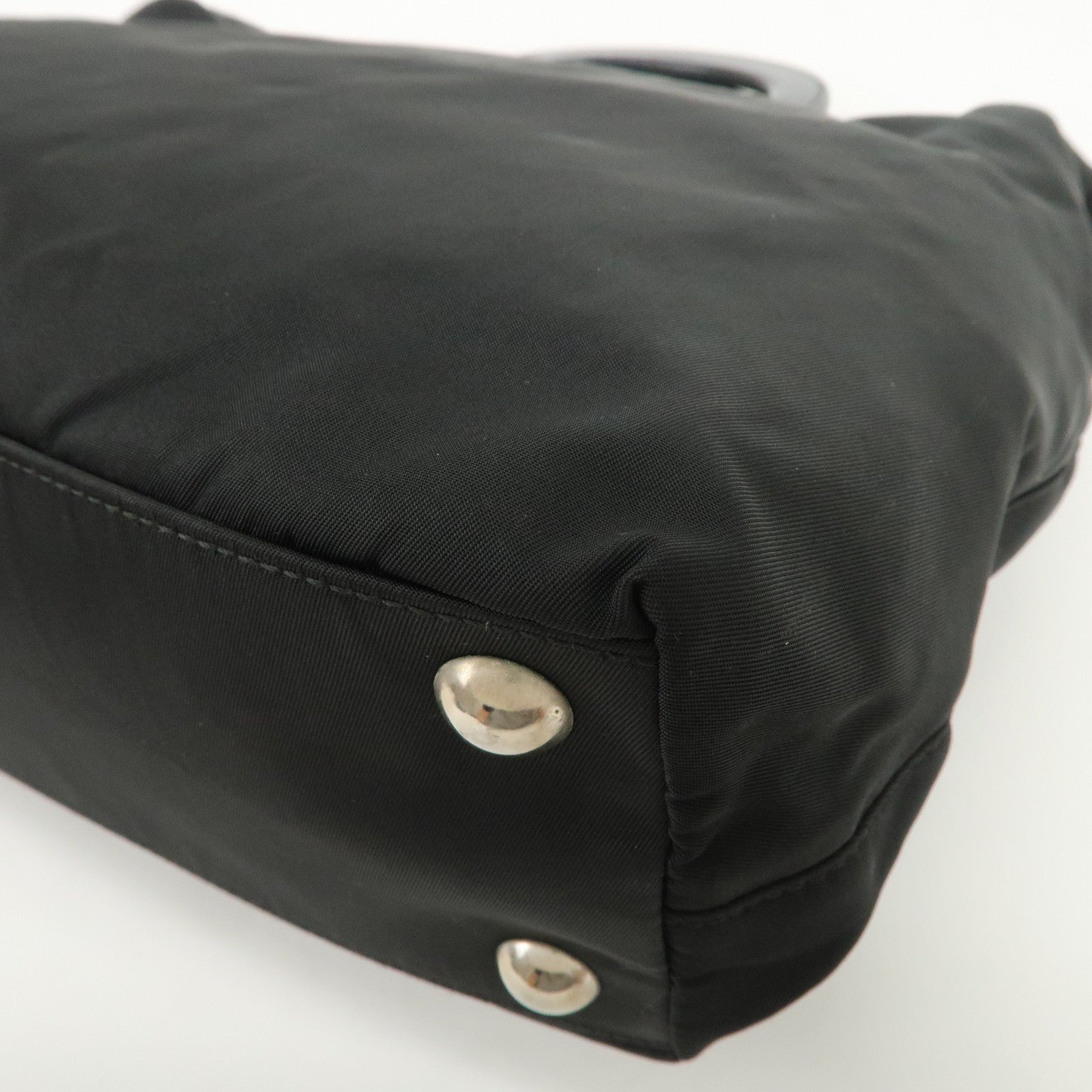 PRADA Nylon Leather 2Way Bag Hand Bag Shoulder Bag Black BR3228