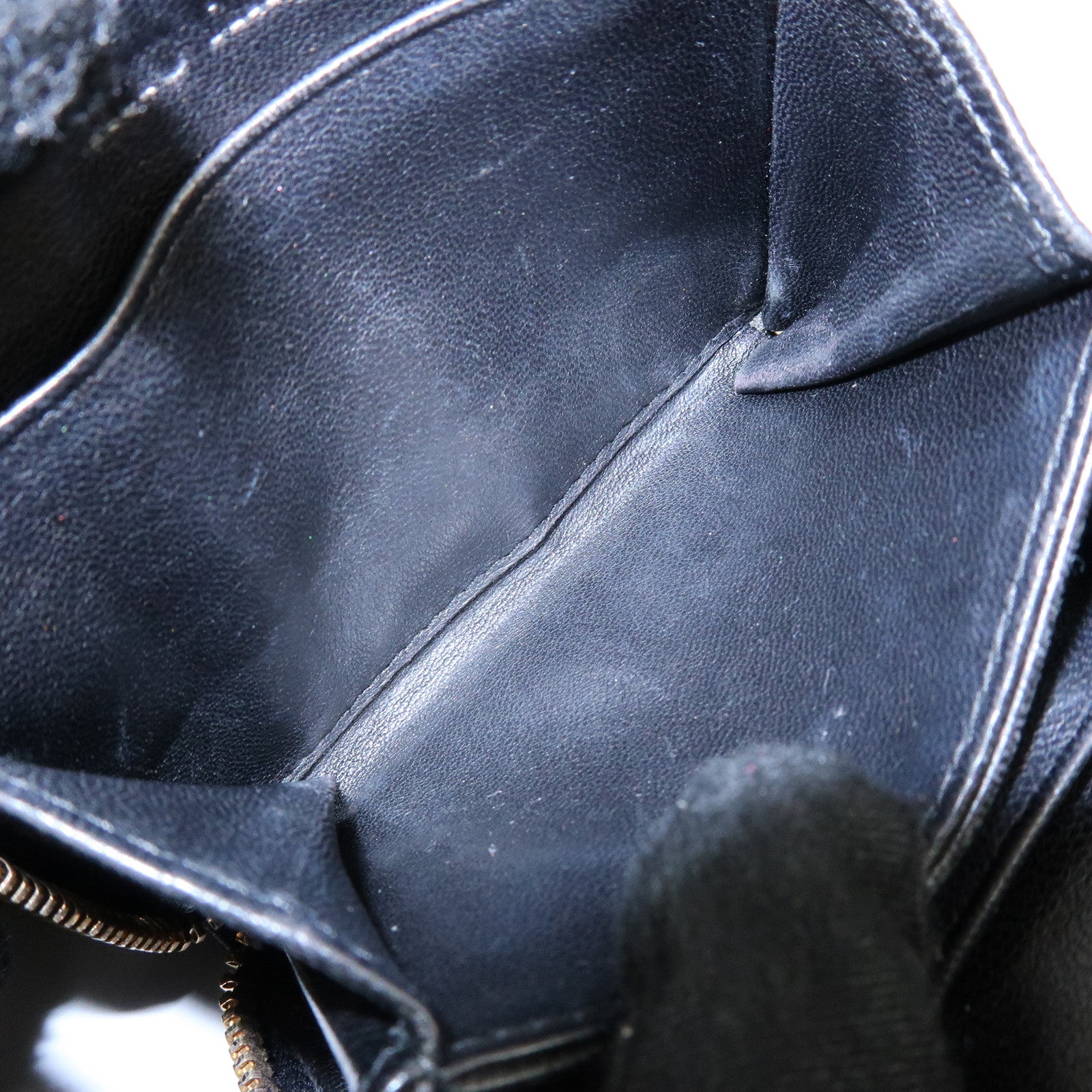MIU MIU Matelasse Nappa Leather Compact Wallet Black 5MM268