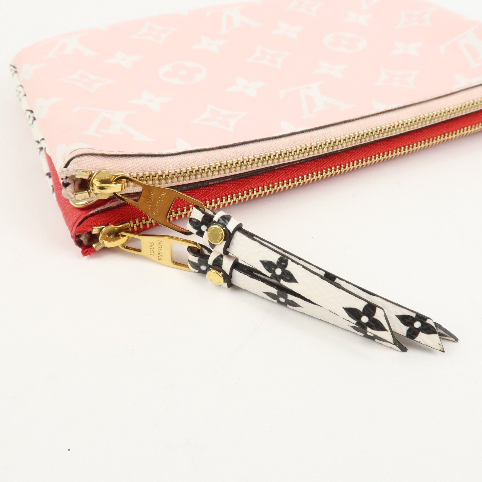 Louis Vuitton Monogram Giant Pochette Double Zip Pouch Rouge M67561 Used