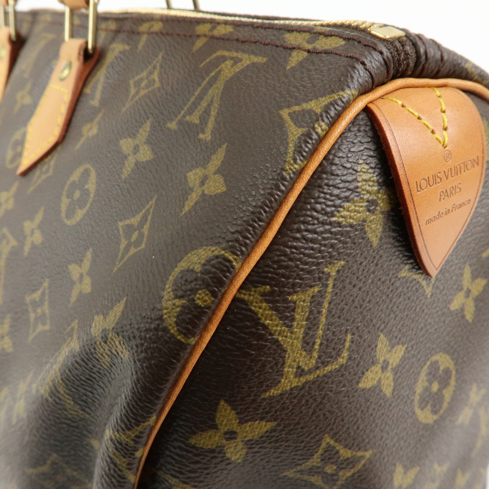 Louis Vuitton Monogram Speedy 40 Hand Bag Boston Bag Brown M41522