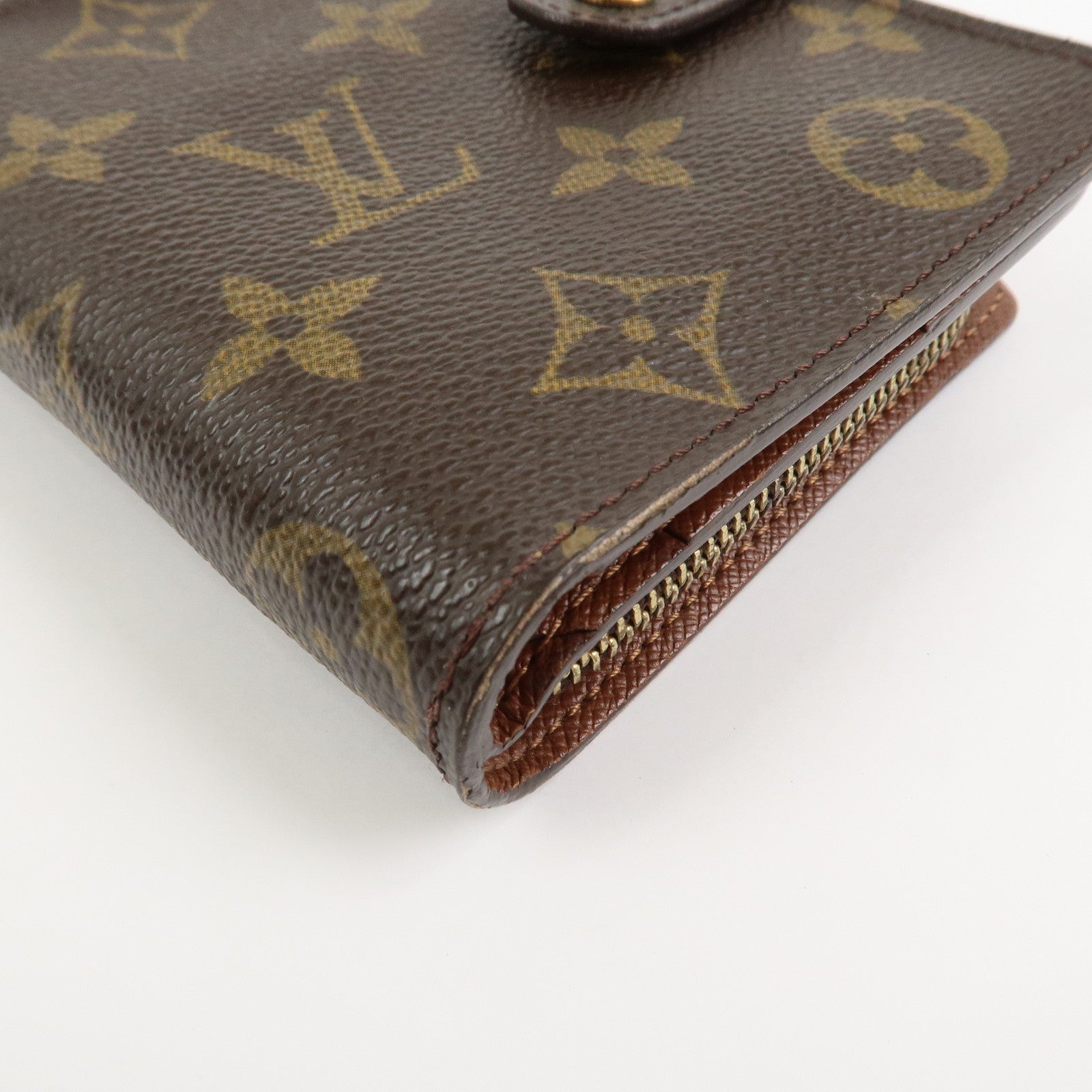 Louis Vuitton Monogram Compact Zippy Small Wallet Brown M61667
