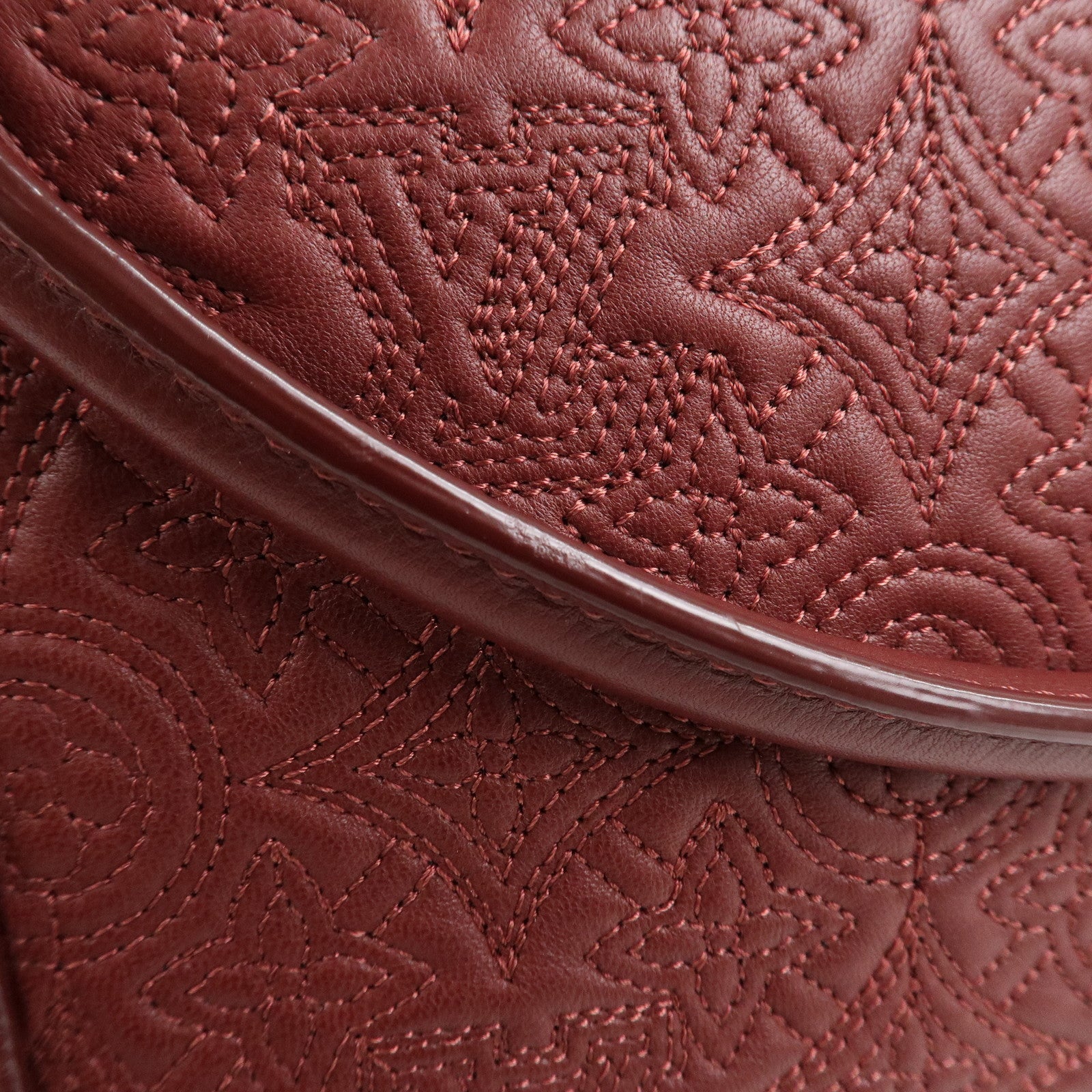 Louis Vuitton Monogram Antheia Ixia MM Lamb Skin 2Way Bag Red M97062