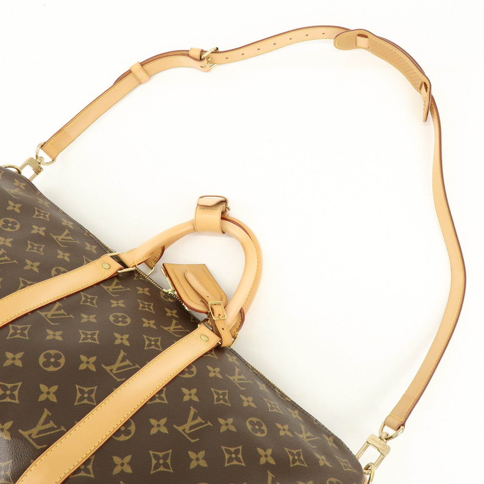 Louis Vuitton Monogram Keep All Bandouliere 50 Boston Bag M41416