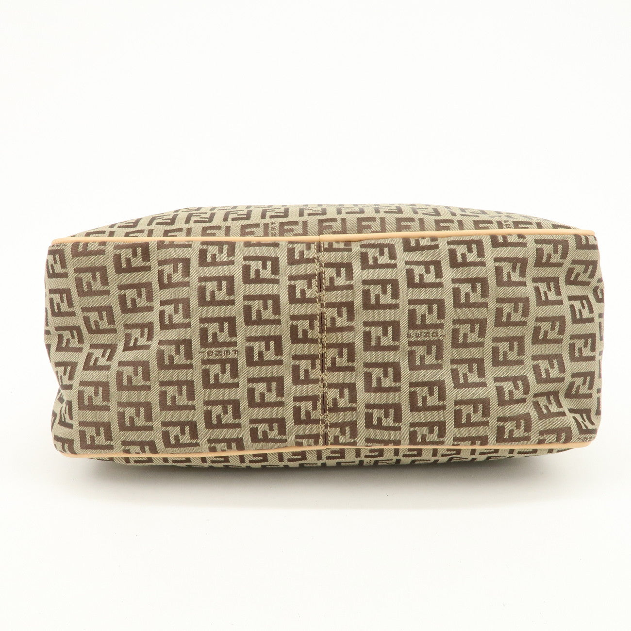 FENDI Zucchino Canvas Hand Bag Shoulder Bag Brown 8BN005