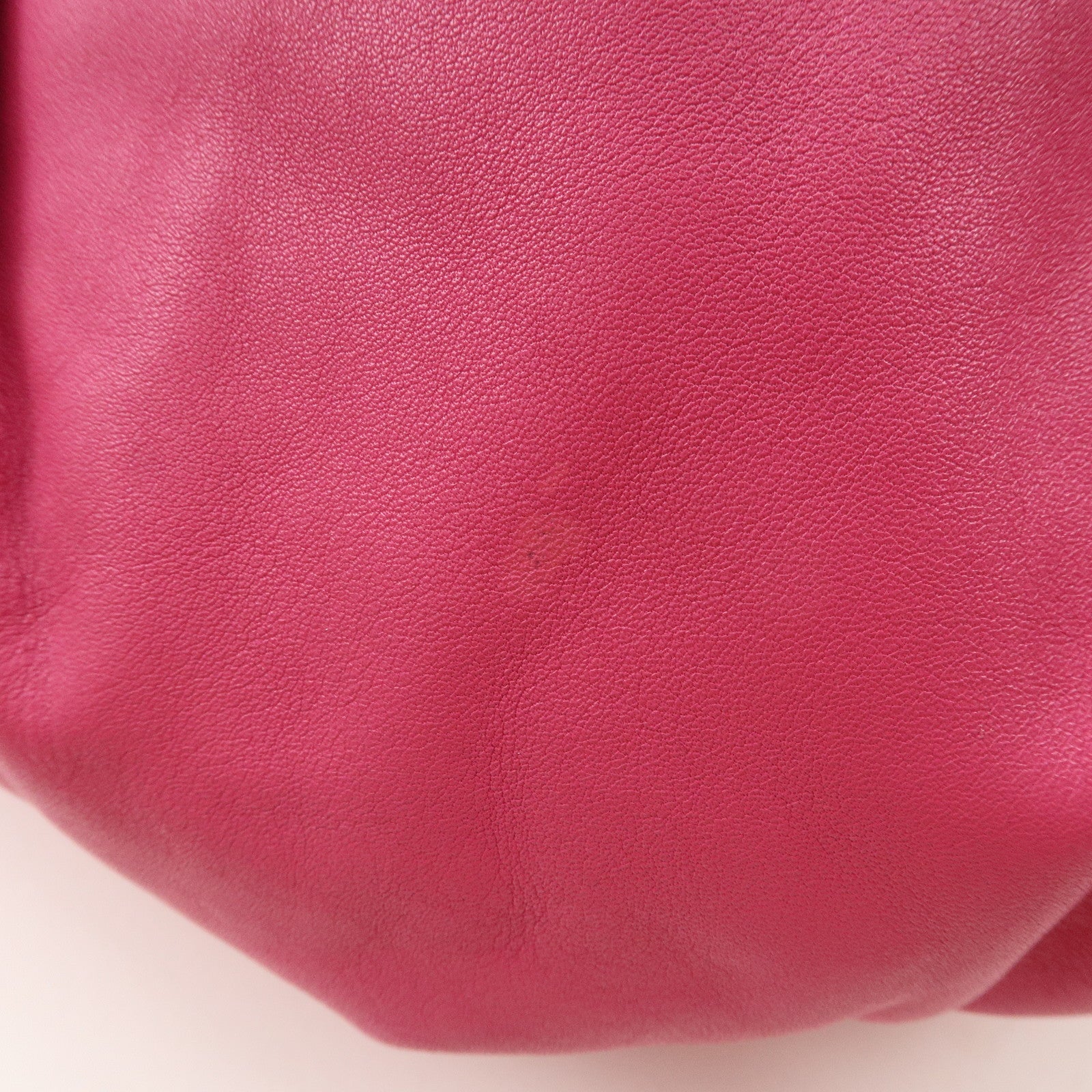 PRADA Logo Leather Shoulder Bag Pink Gold HDW