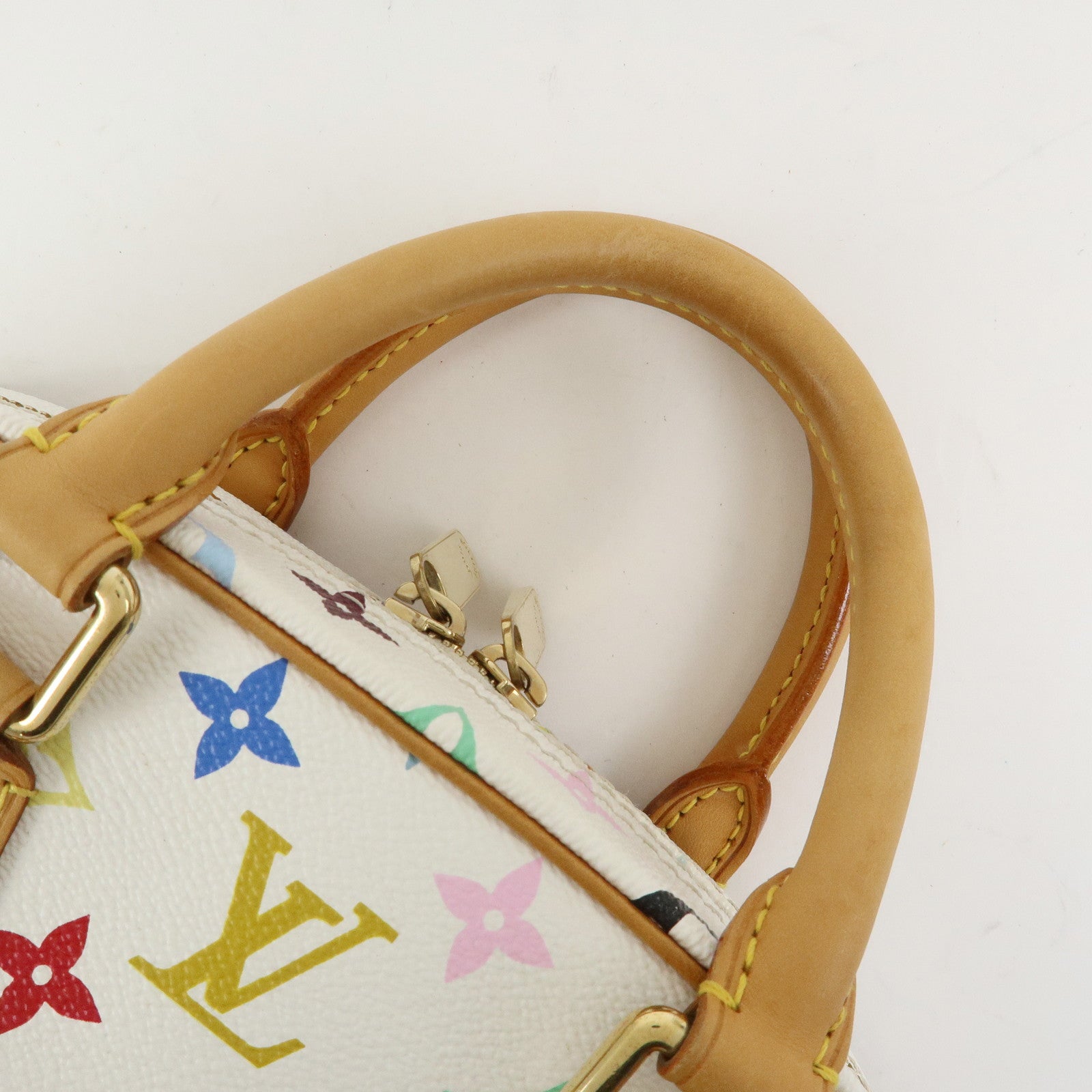Louis Vuitton Monogram Multicolor Trouville Hand Bag Blanc M92663