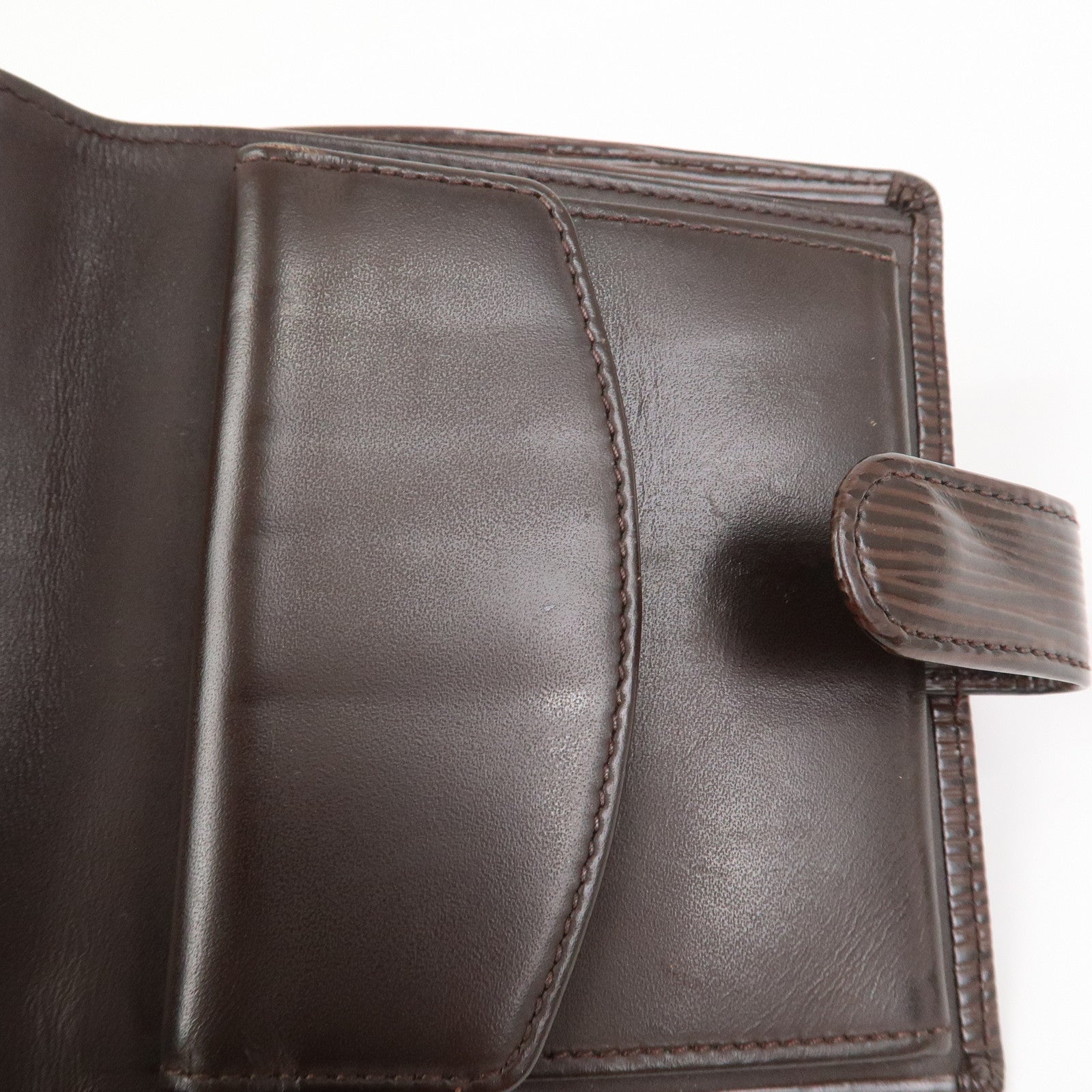 Louis Vuitton Epi Porte Billets Compact Wallet Mocha M6355D