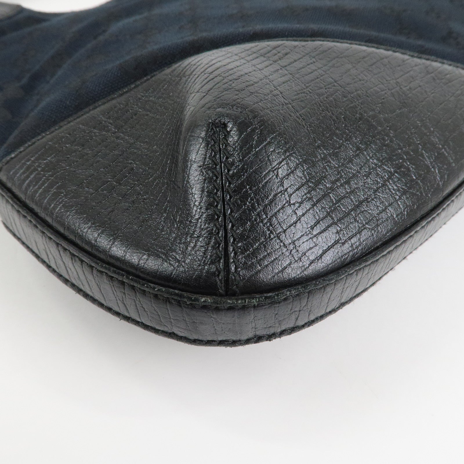 GUCCI Horsebit Shoulder Bag Hand Bag Black 137386