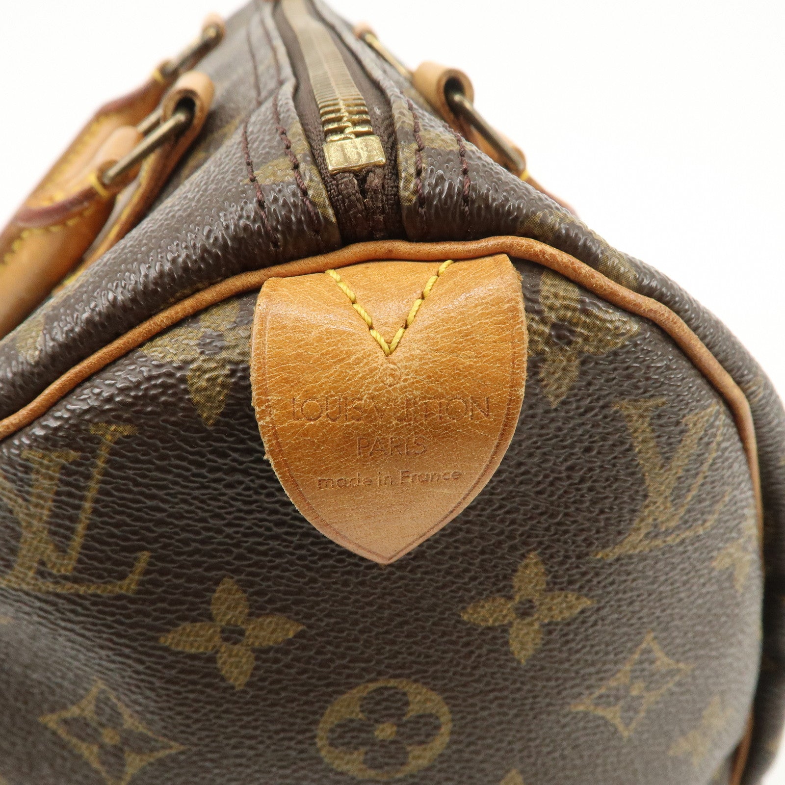 Louis Vuitton Monogram Speedy 30 Boston Bag Brown M41524