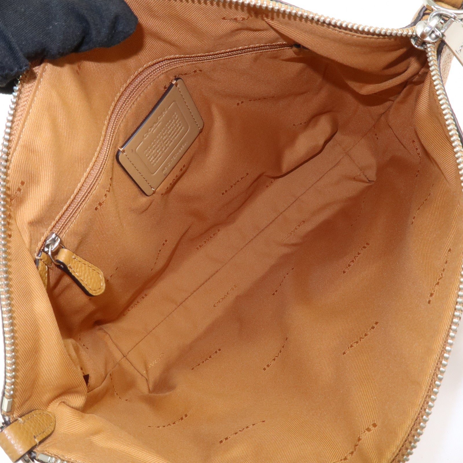 COACH Prairie Leather 2Way Shoulder Bag Hand Bag Brown