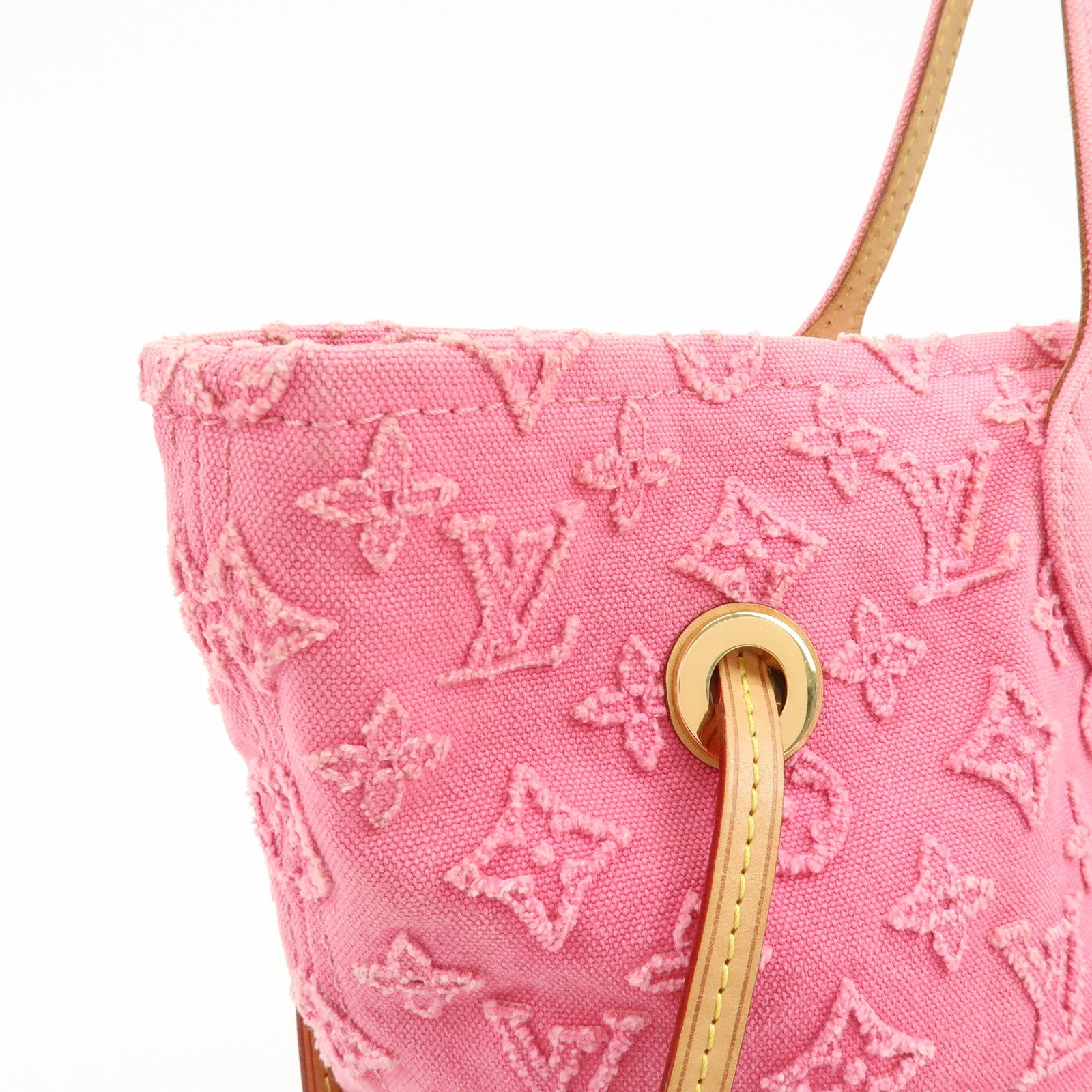 Louis Vuitton Monogram Stone Neverfull MM Tote Bag Rose M40834