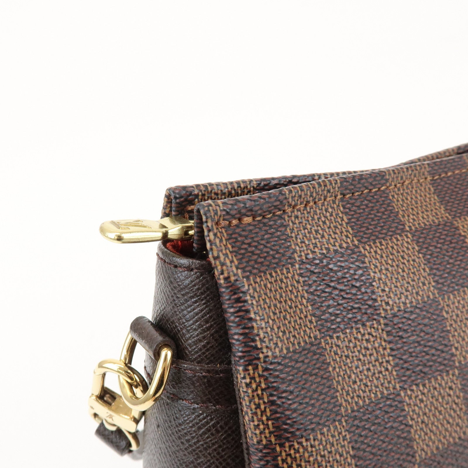 Louis Vuitton Damier Trousse Makeup Accessory Pouch Brown N51982