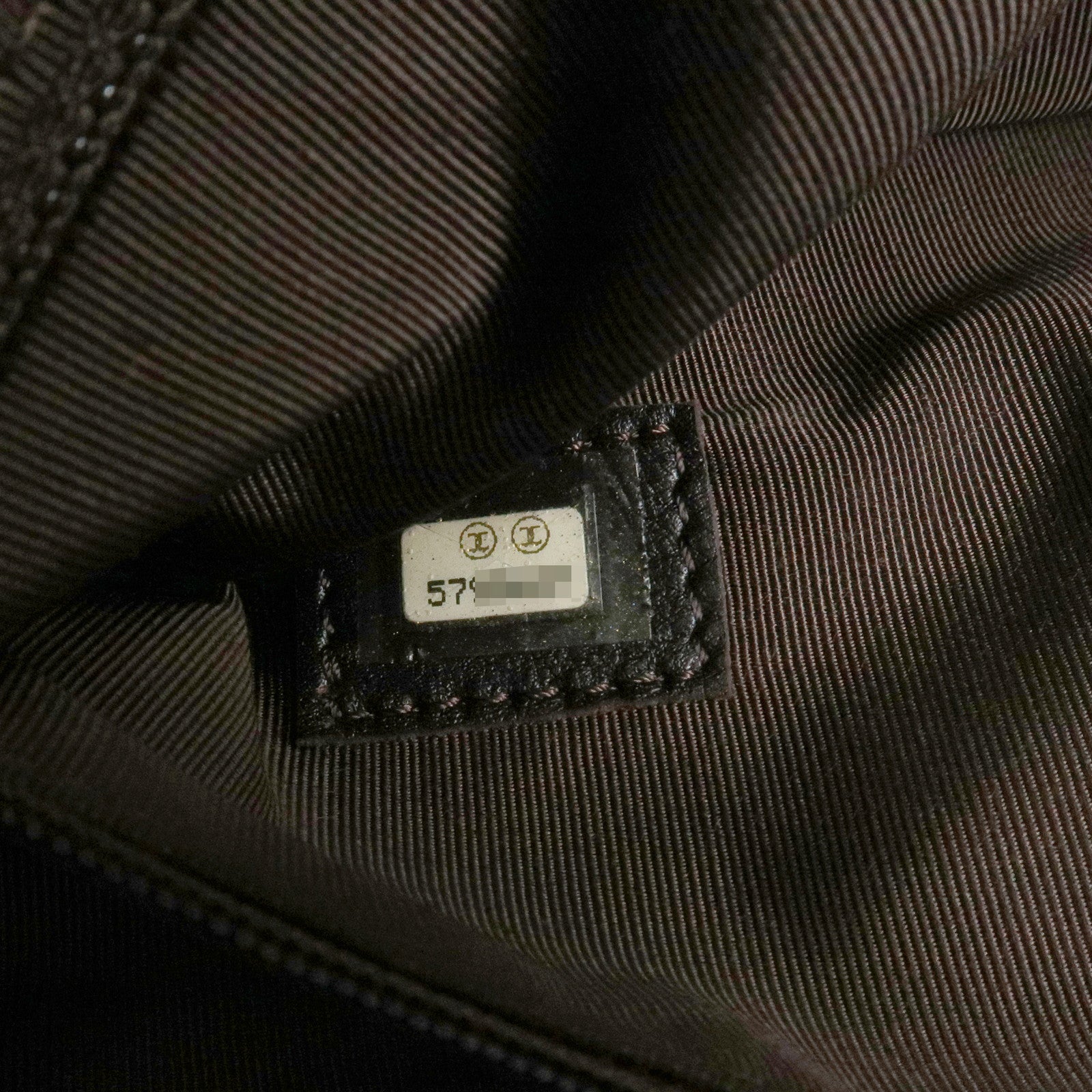 CHANEL COCO Mark Suede Tote Bag Shoulder Bag Brown