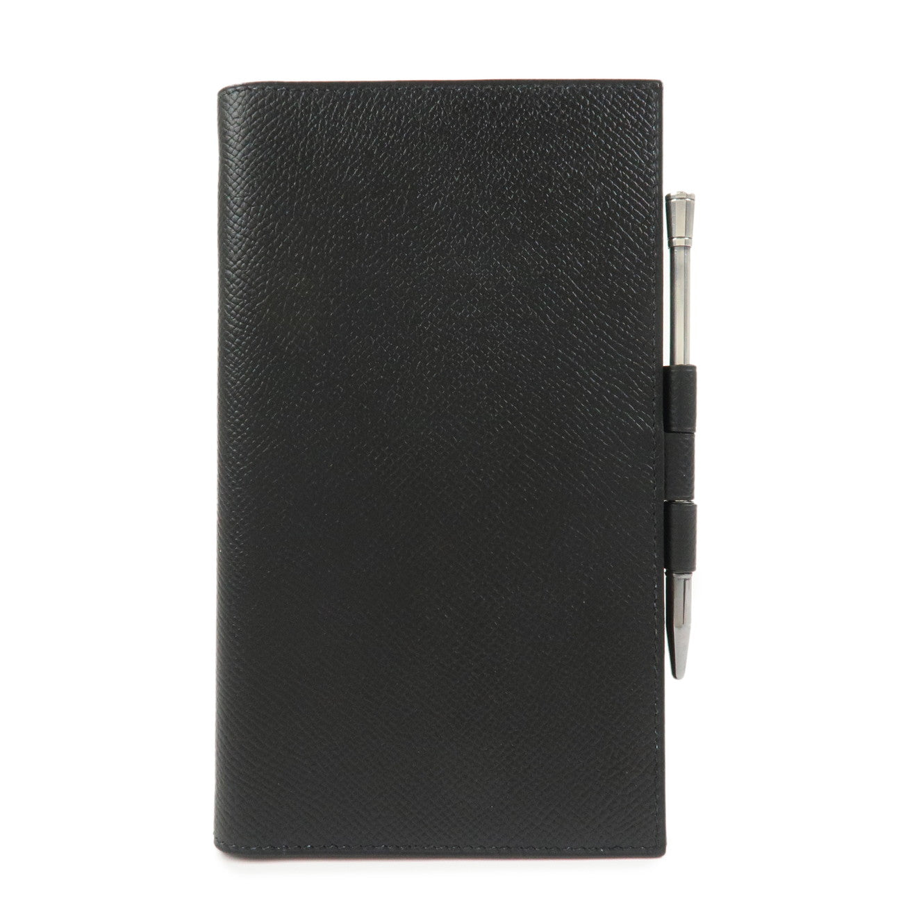 HERMES Epsom Leather Vision Agenda Planner Cover □B Stamped Black