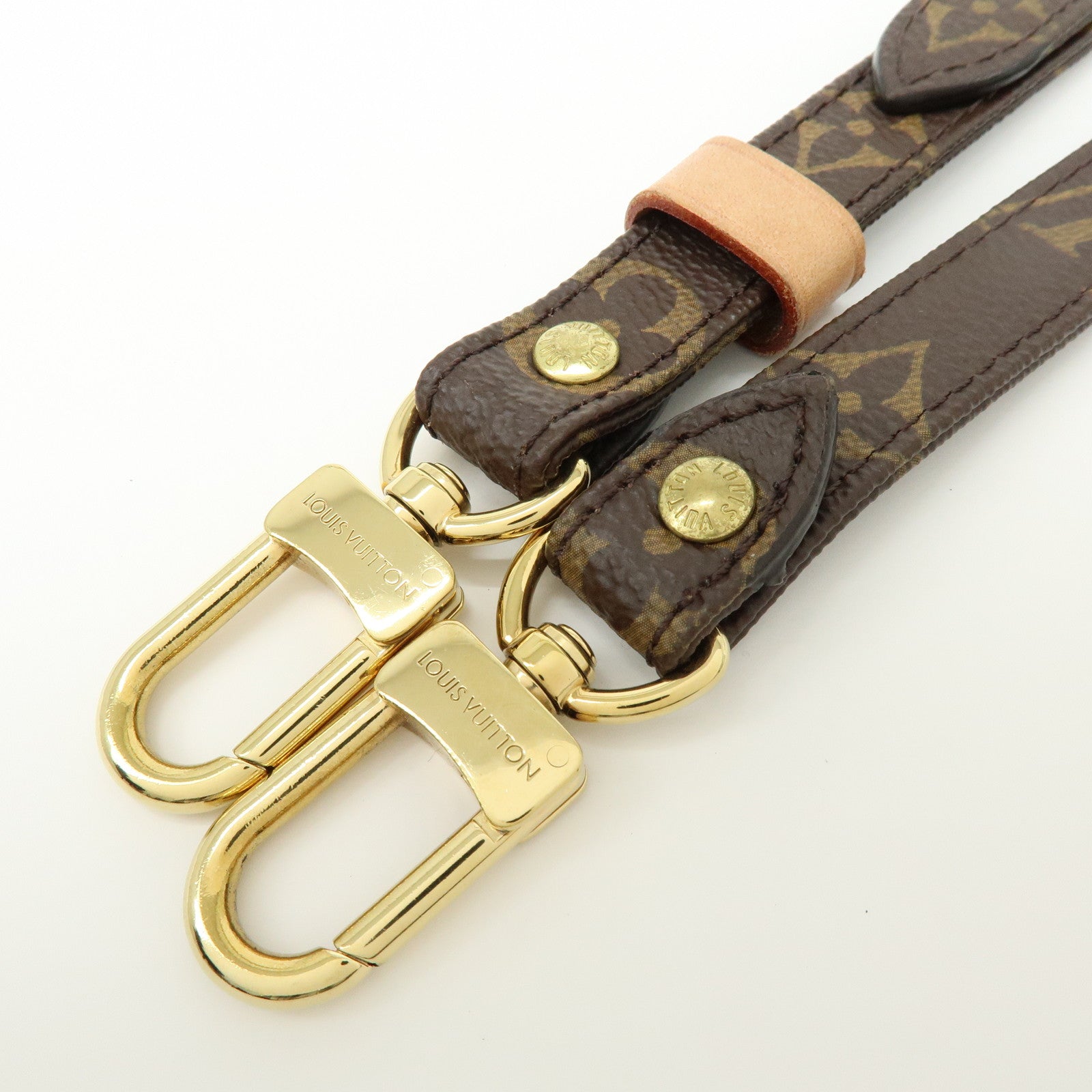 Louis Vuitton Monogram Adjustable Shoulder Strap Brown 120cm J52315