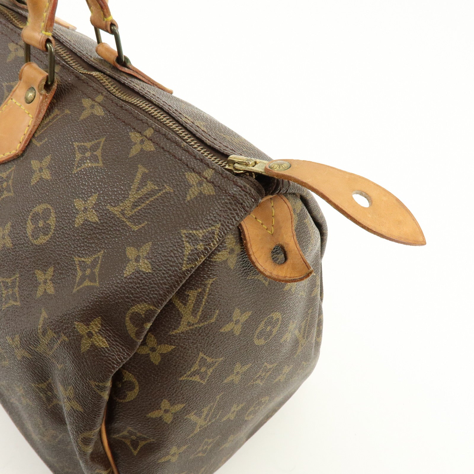 Louis Vuitton Monogram Speedy 40 Hand Bag Boston Bag Brown M41522