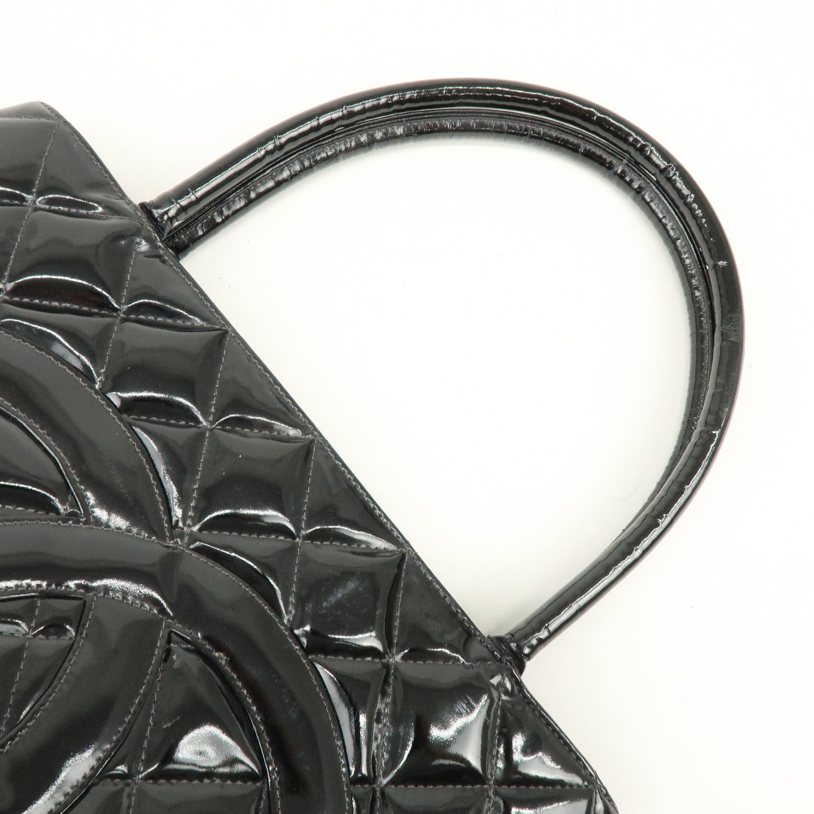 CHANEL Matelasse COCO Mark Medallion Tote Bag Hand Bag A01804