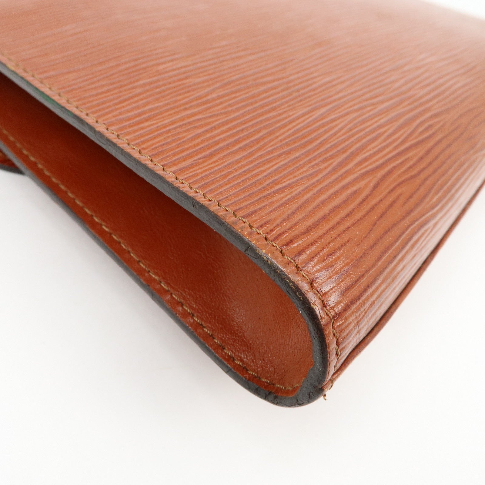 Louis Vuitton Epi Leather Art Deco Clutch Bag Kenya Brown M52633