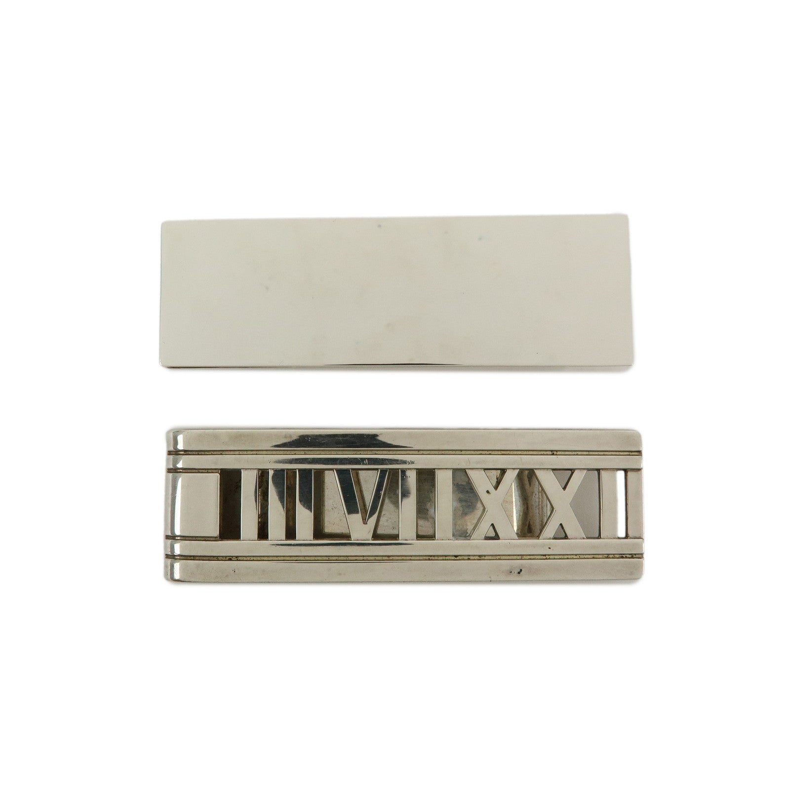 Tiffany & Co Set of 2 SV925 Money Clip Bill Clip Atlas Silver