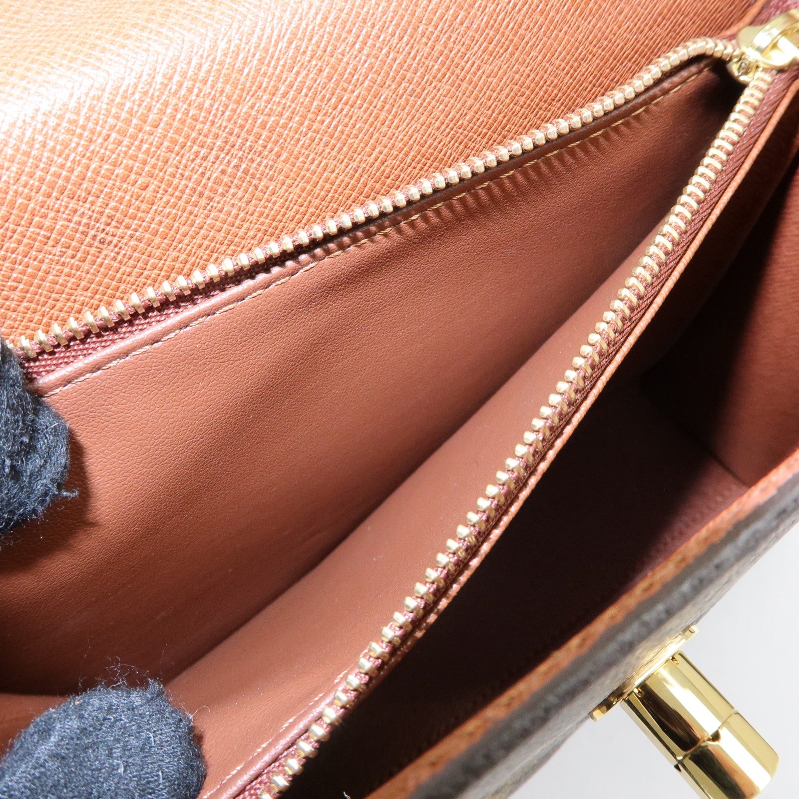 Louis Vuitton Monogram Malesherbes Canvas Hand Bag Brown M51379