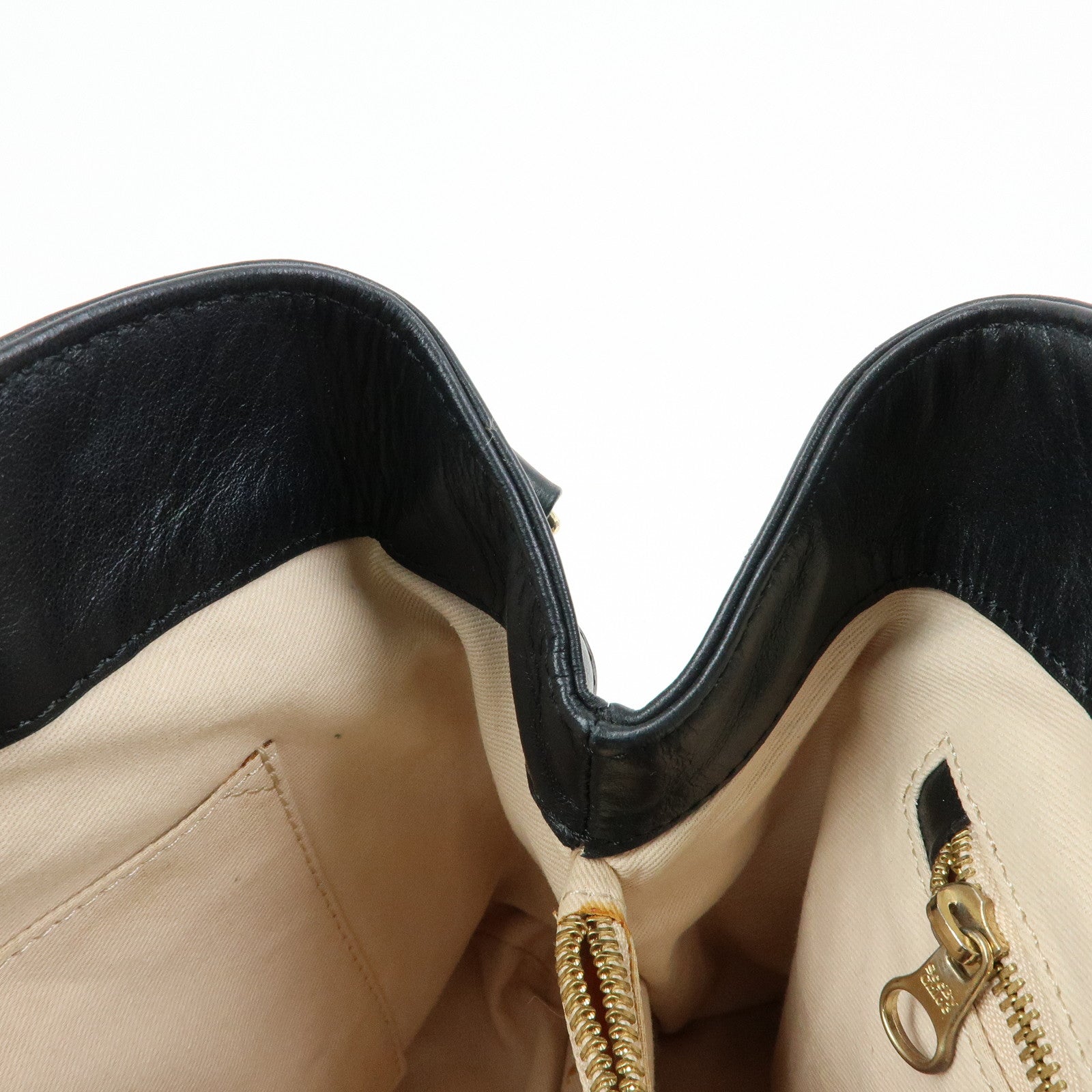 Chloe See By Chloe Leather 2Way Bag Shoulder Bag PInk Beige Black