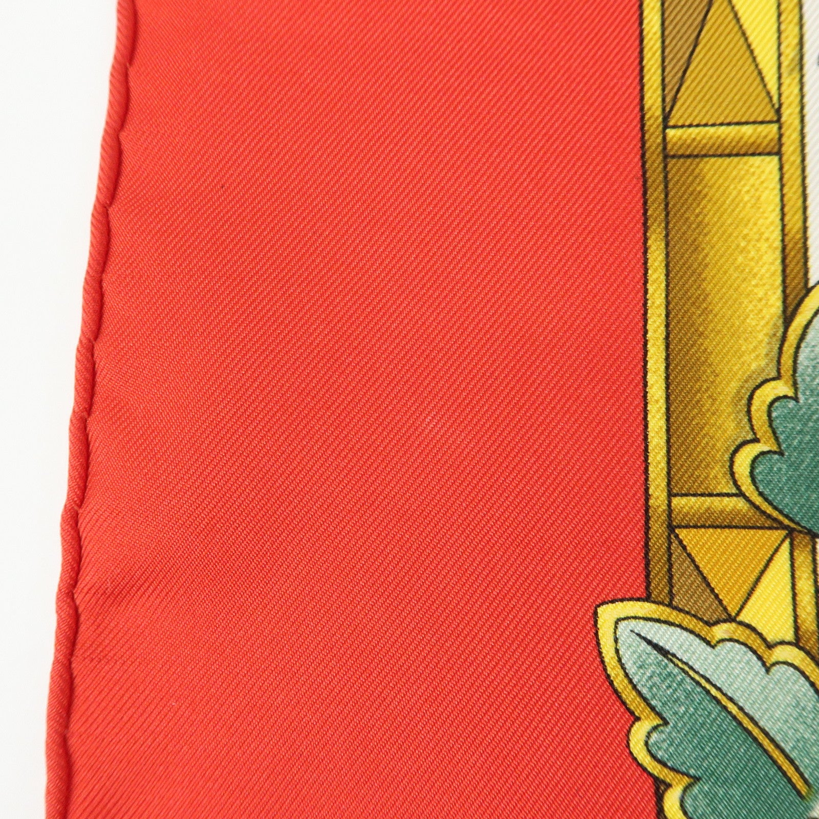 HERMES Carre 90 Silk 100% Scarf ENVOL Bird Print Red White