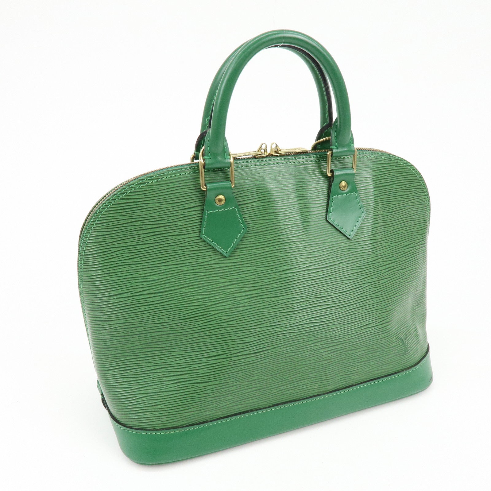 Louis Vuitton Epi Alma Hand Bag Borneo Green M52144