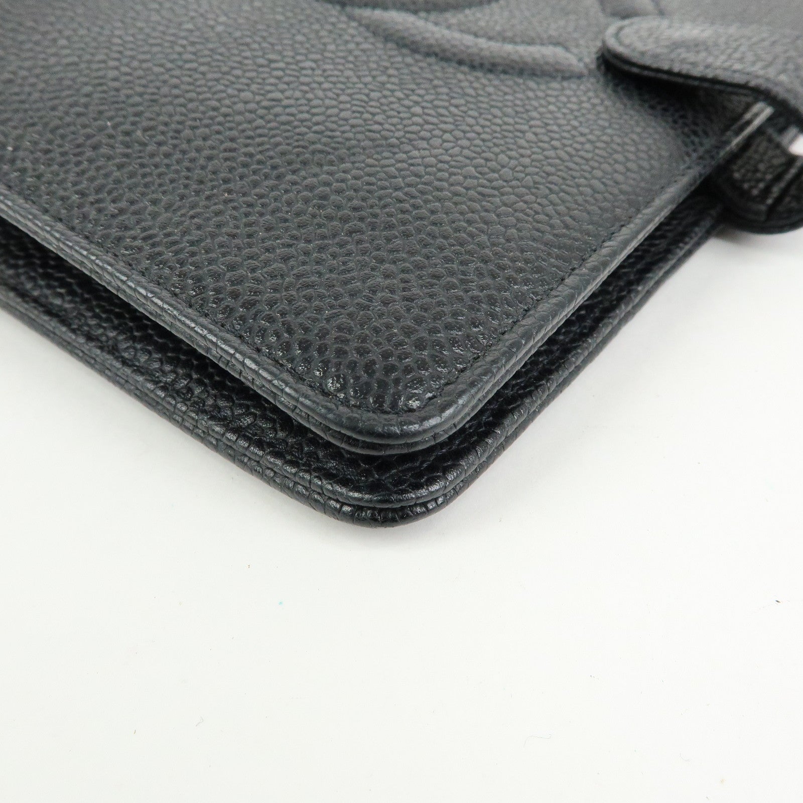 CHANEL COCO Mark Caviarskin Agenda Cover Planner Cover Black