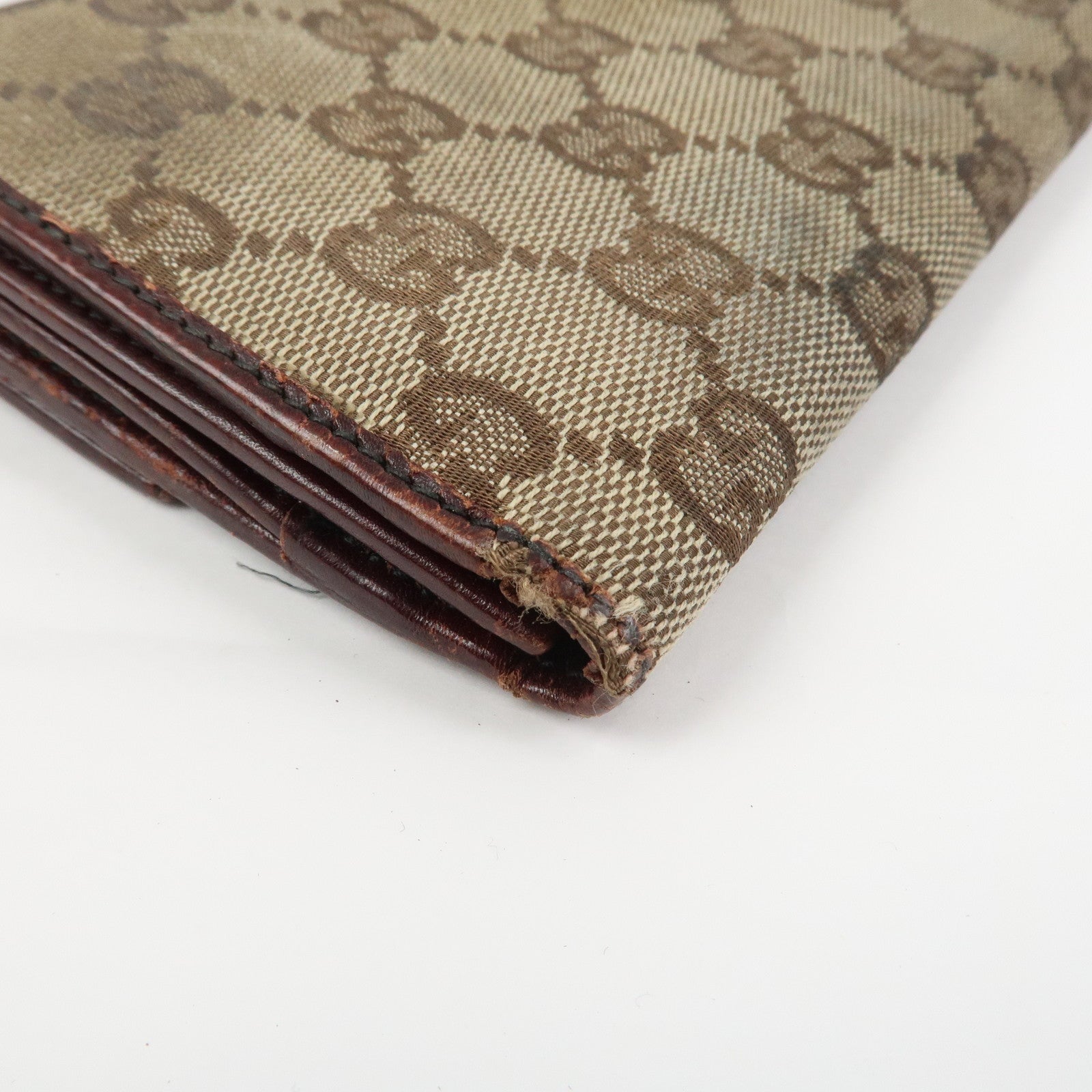 GUCCI Set of 3 Wallet GG Supreme Guccissima Leather Pink Beige