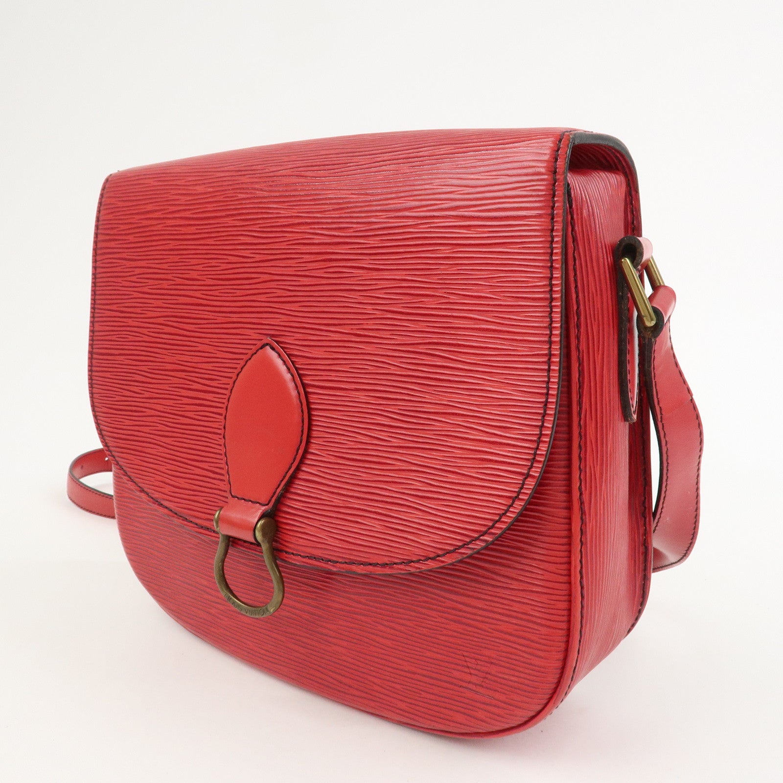 Louis Vuitton Epi Saint Cloud Shoulder Bag Crossbody Bag Red M52197