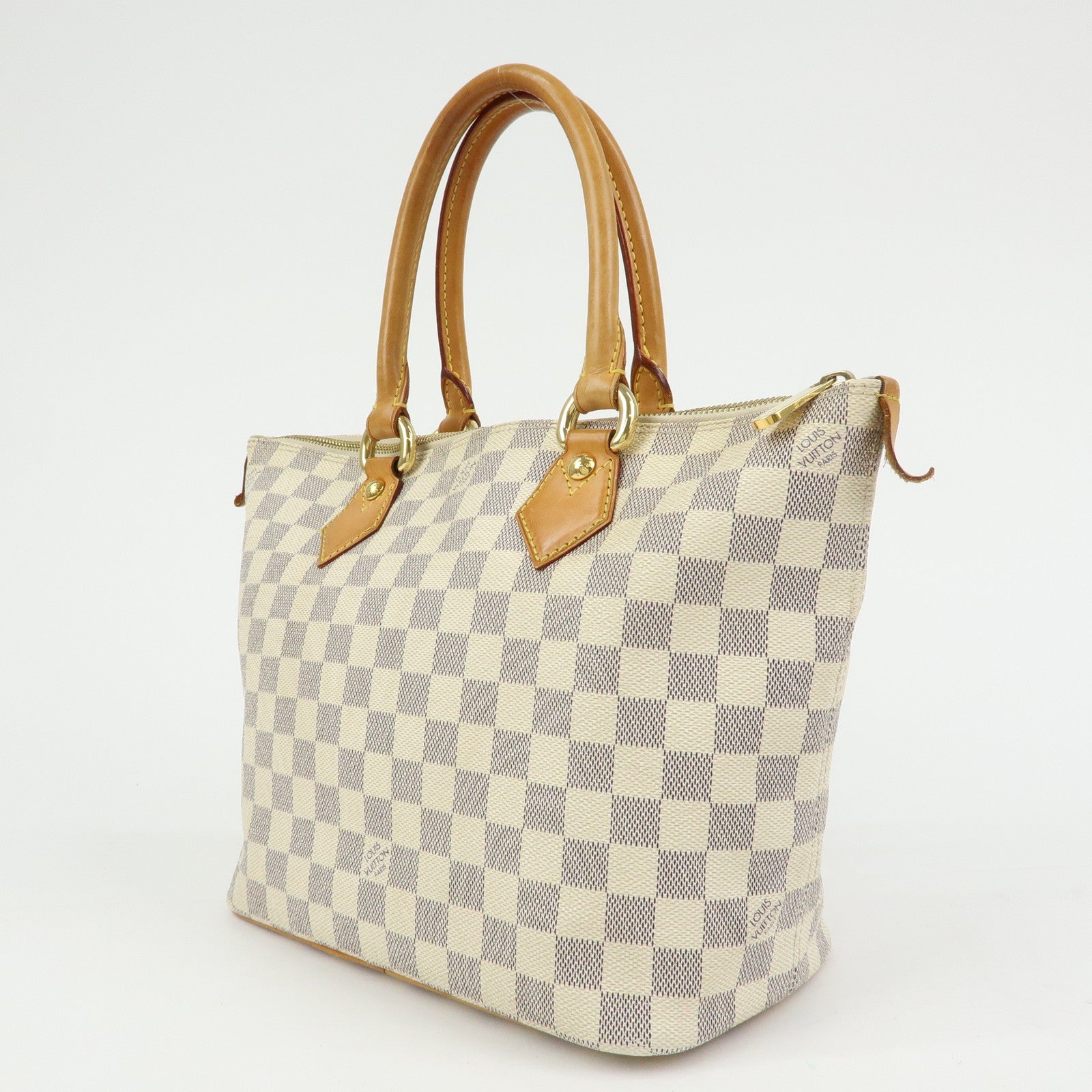 Louis Vuitton Damier Azur Saleya PM Tote Bag Hand Bag N51186