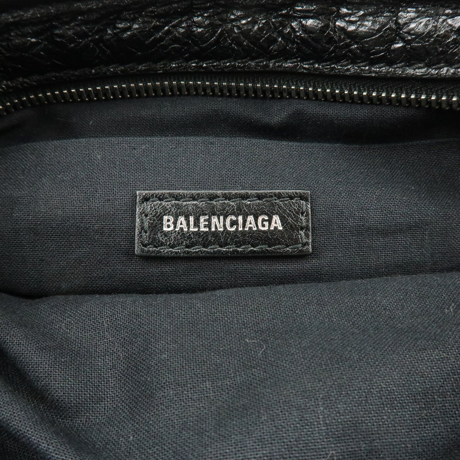BALENCIAGA Neo Lift Leather Waist Bag Body Bag Style Black 542013