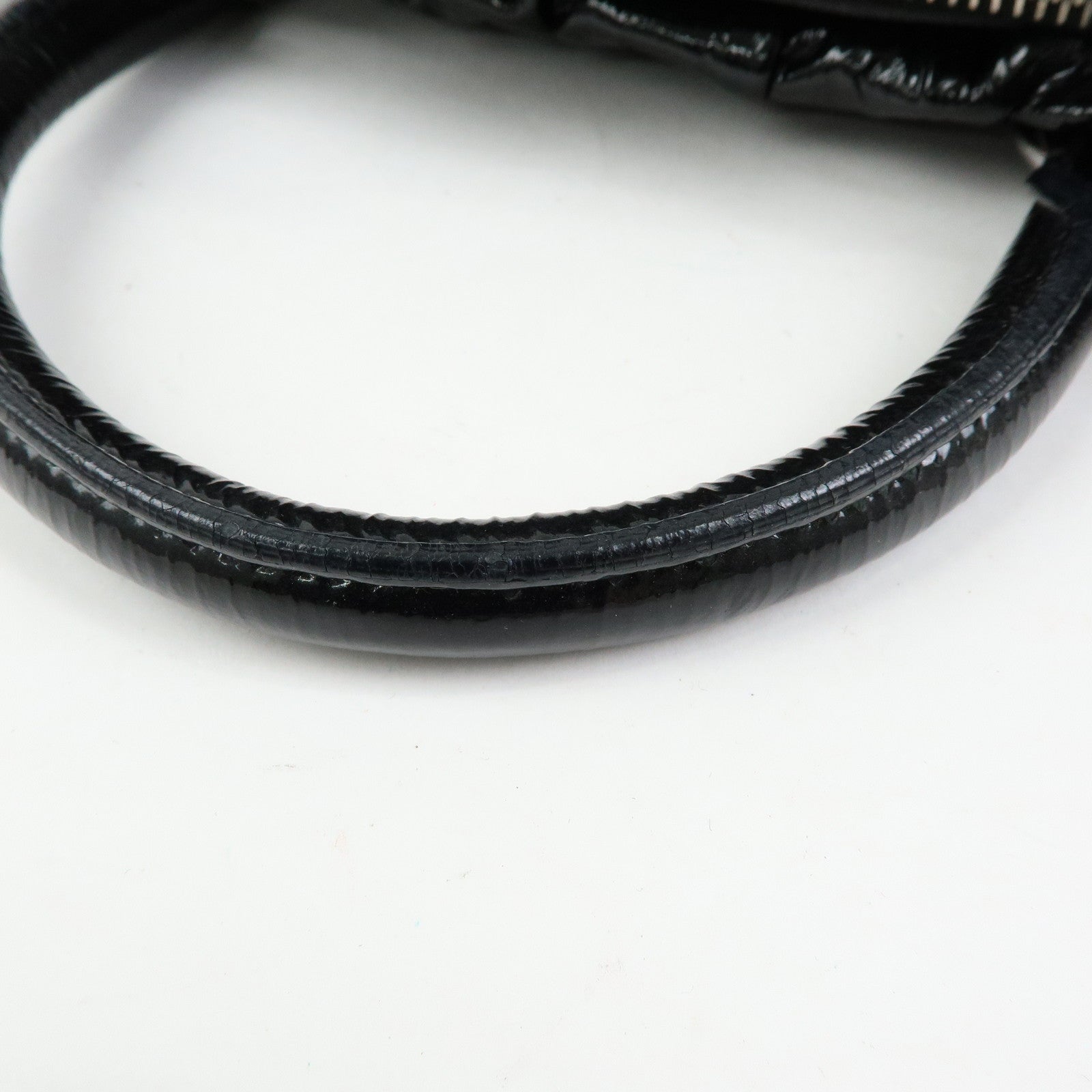 PRADA Patent Leather 2Way Bag Hand Bag Shoulder Bag Black