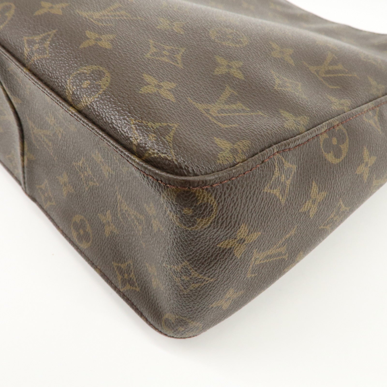 Louis Vuitton Monogram Looping GM Shoulder Bag Brown M51145