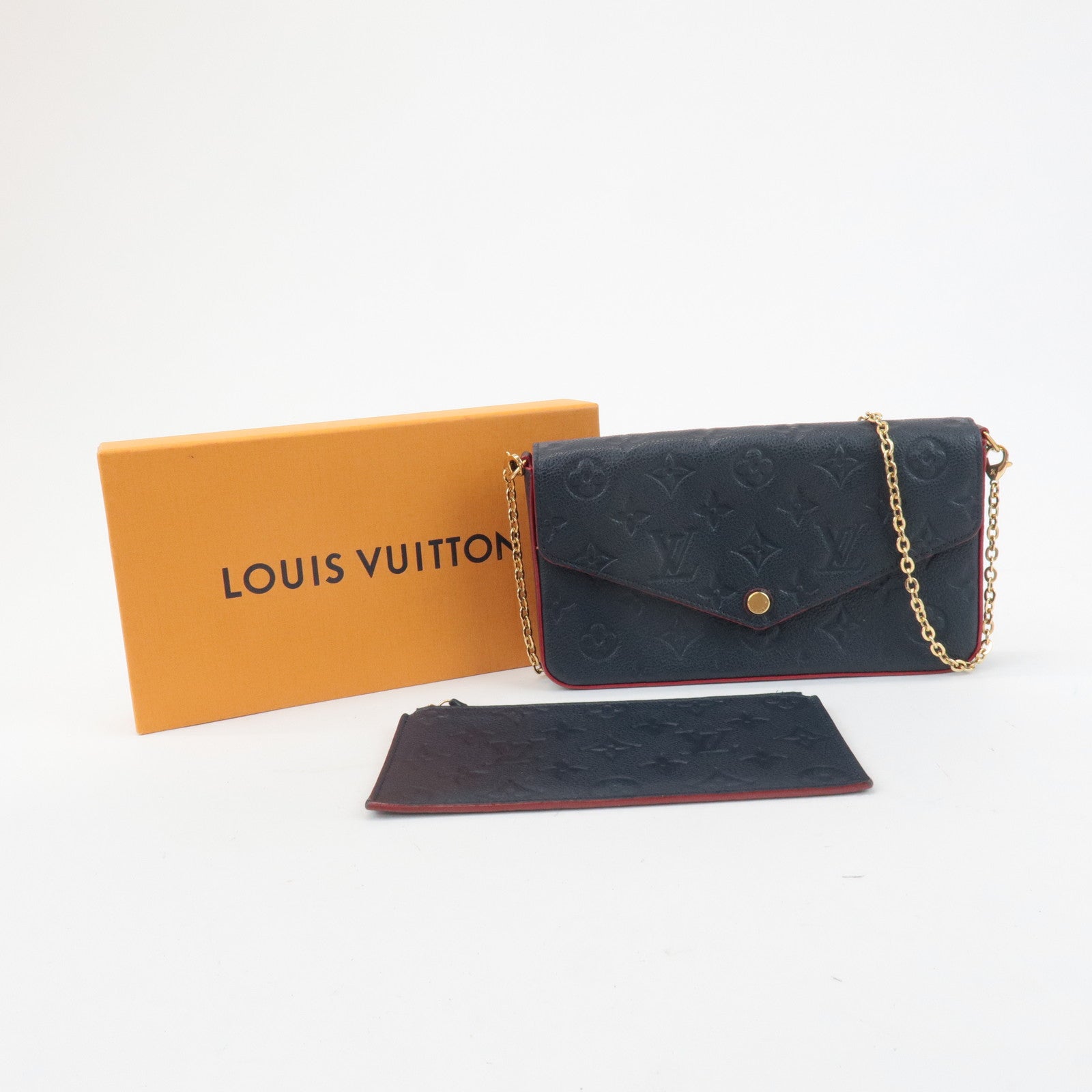 Louis Vuitton Monogram Empreinte Pochette Hand Bag Félicie M64099 Used