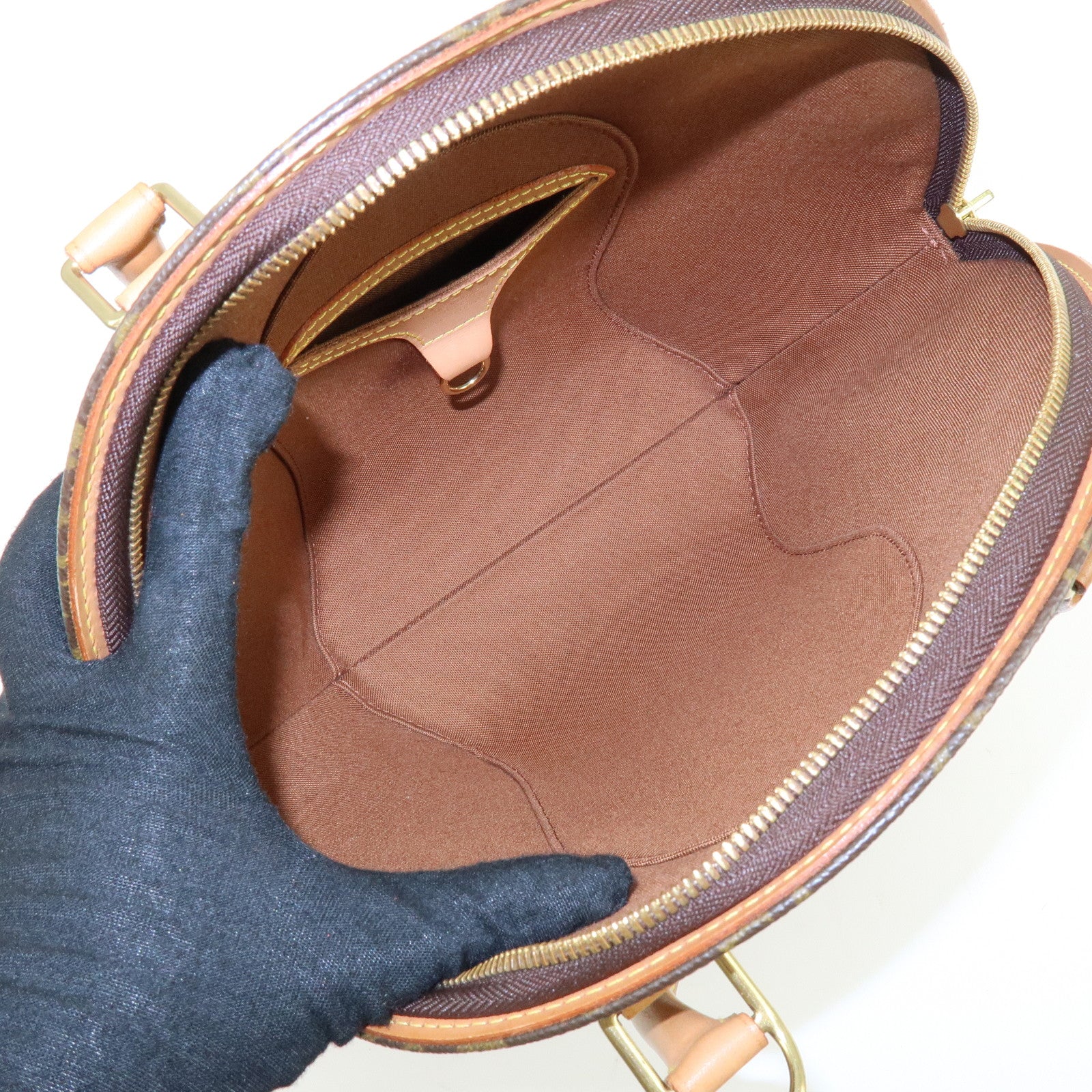 Louis Vuitton Monogram Ellipse PM Hand Bag Brown M51127