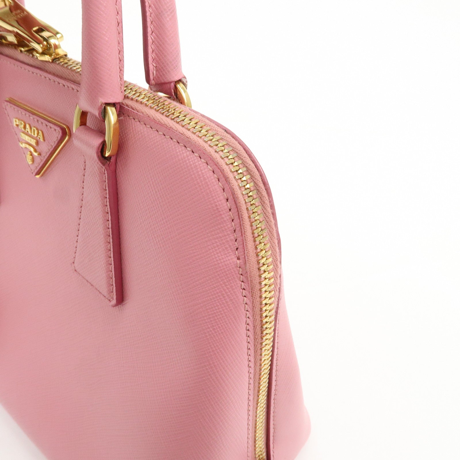 PRADA Triangle Logo Saffiano Leather Promenade Small 2WayBag BL0838