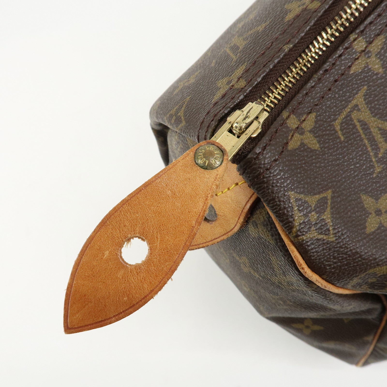 Louis Vuitton Monogram Speedy 40 Hand Bag Boston Bag Brown M41522